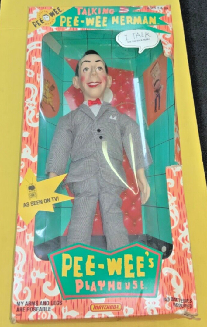 1987 Matchbox Pee-Wee’s Playhouse Talking Pee-Wee Herman w/ Box - AS IS
