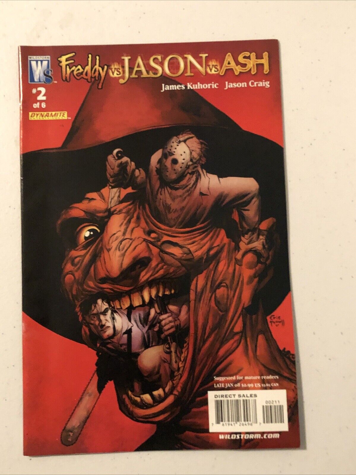Freddy vs Jason vs Ash #2 Wildstorm Comics 2008
