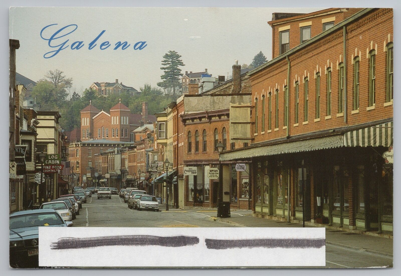 Main Street~Galena IL~Main St~Original Houses~Specialty Shops~Continental PC