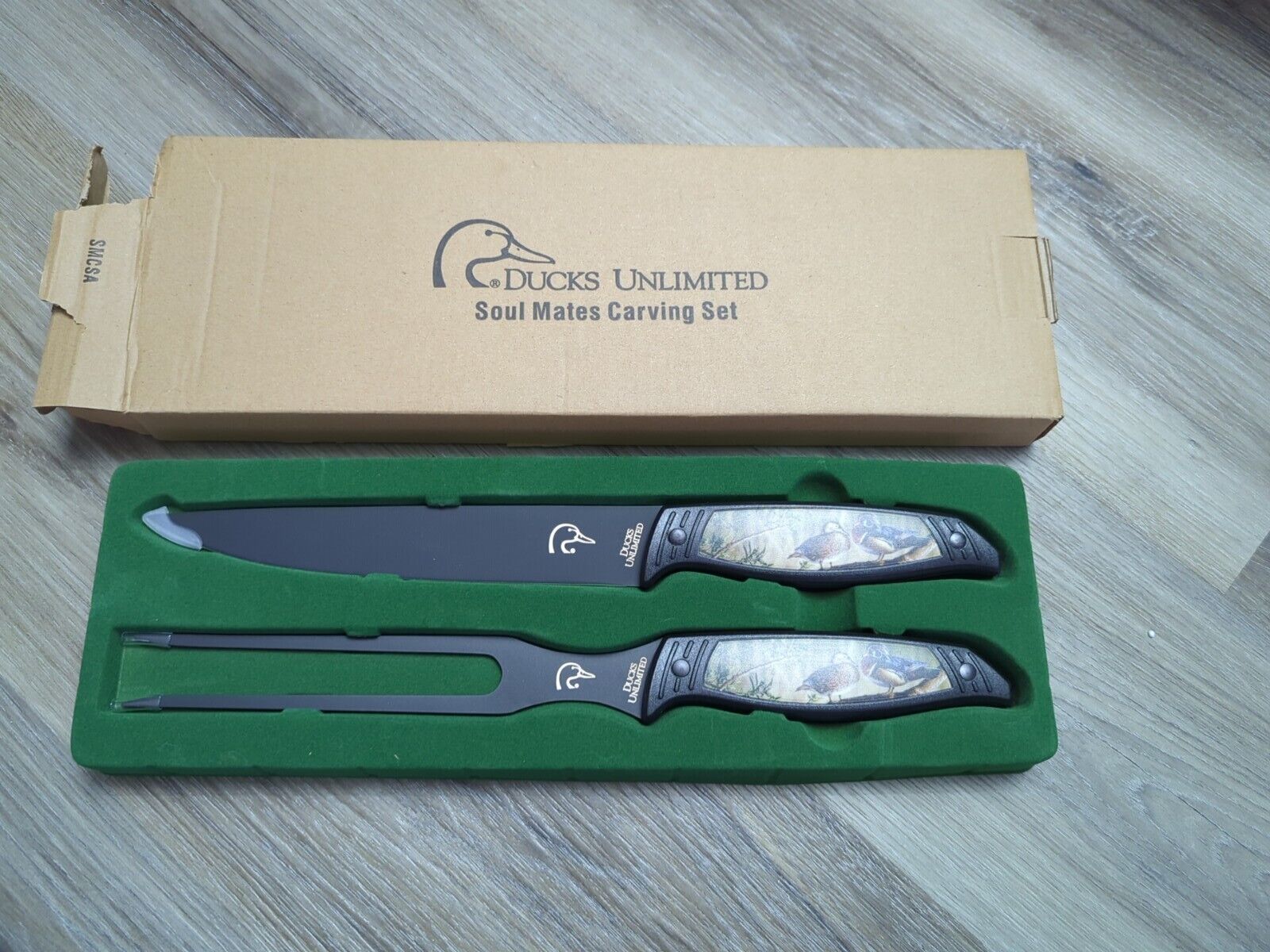 2023 Ducks Unlimited Soul Mates Carving Knife Set New With Box