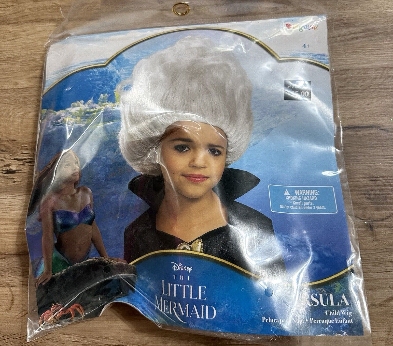 Disguise Disney The Little Mermaid Ursula Child Wig Halloween Costume New