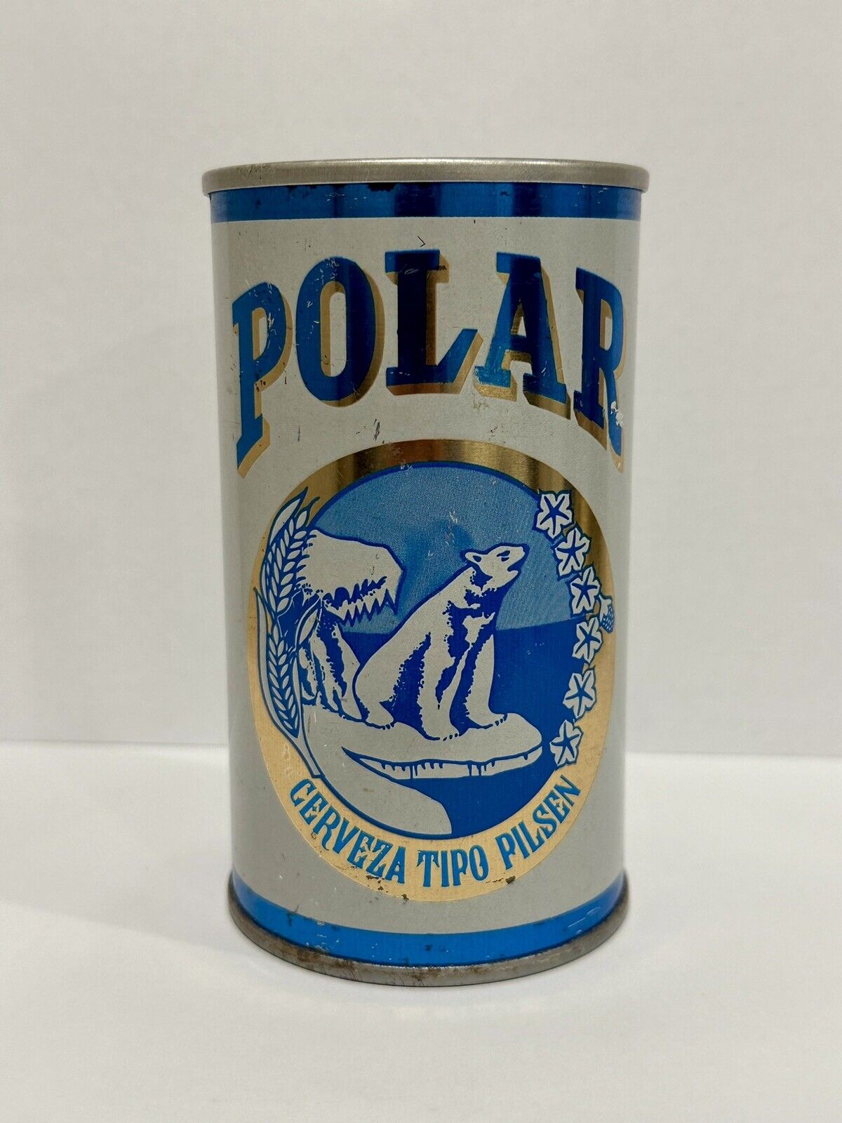 Vintage POLAR Cerveza Tipo Pilsen Beer Can - Straight Steel - Venezuela
