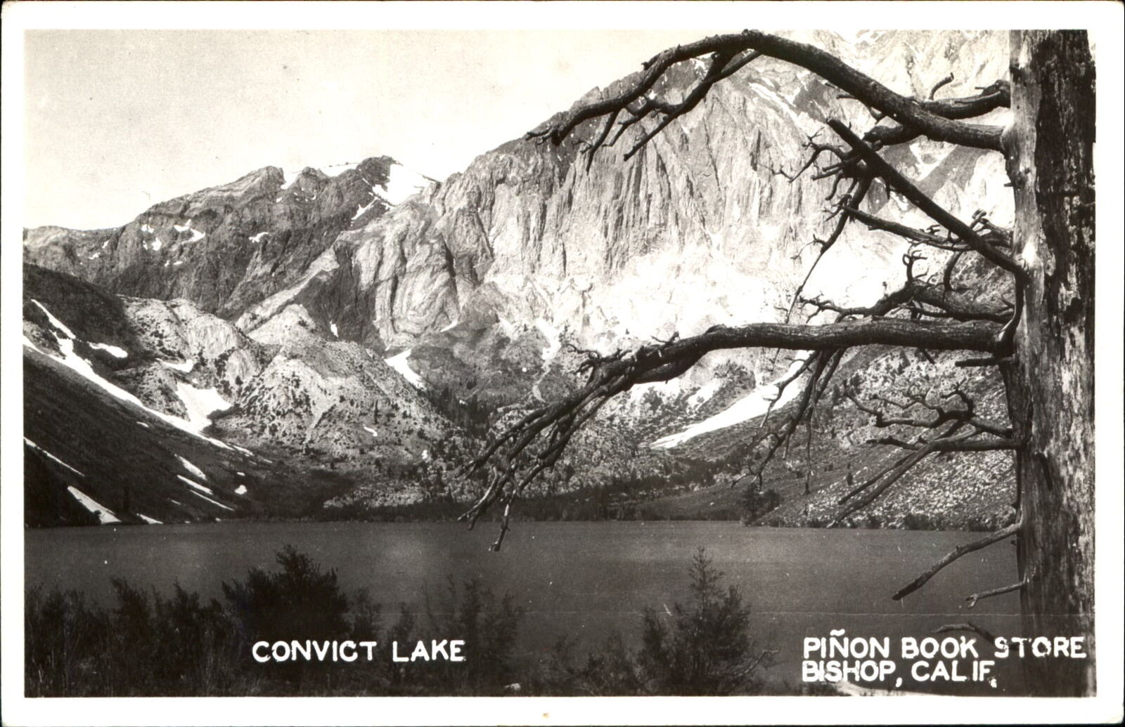 Convict Lake California ~ RPPC by Pinon Book Store Bishop CA ~ real photo