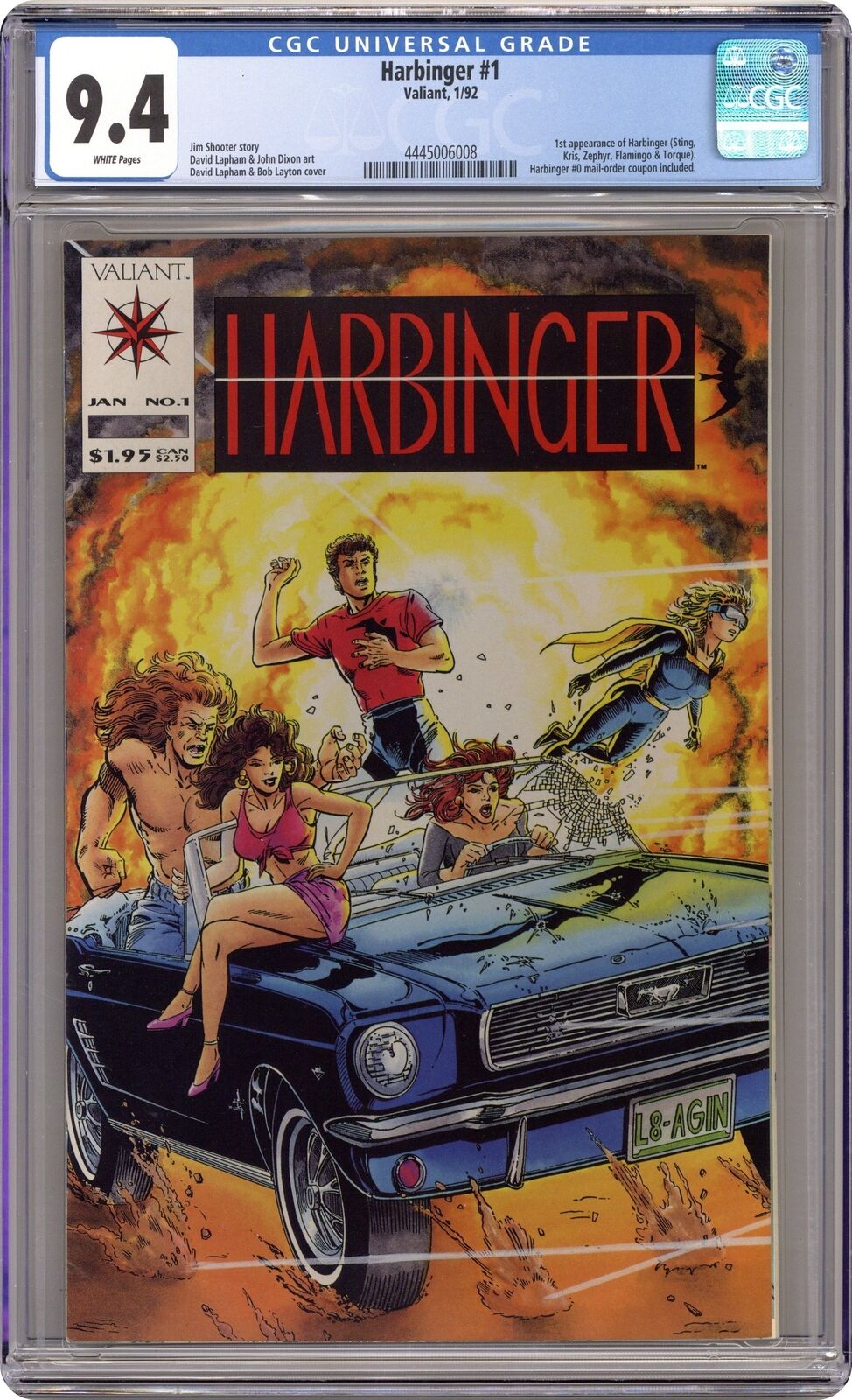 Harbinger 1D Coup. Included CGC 9.4 1992 4445006008