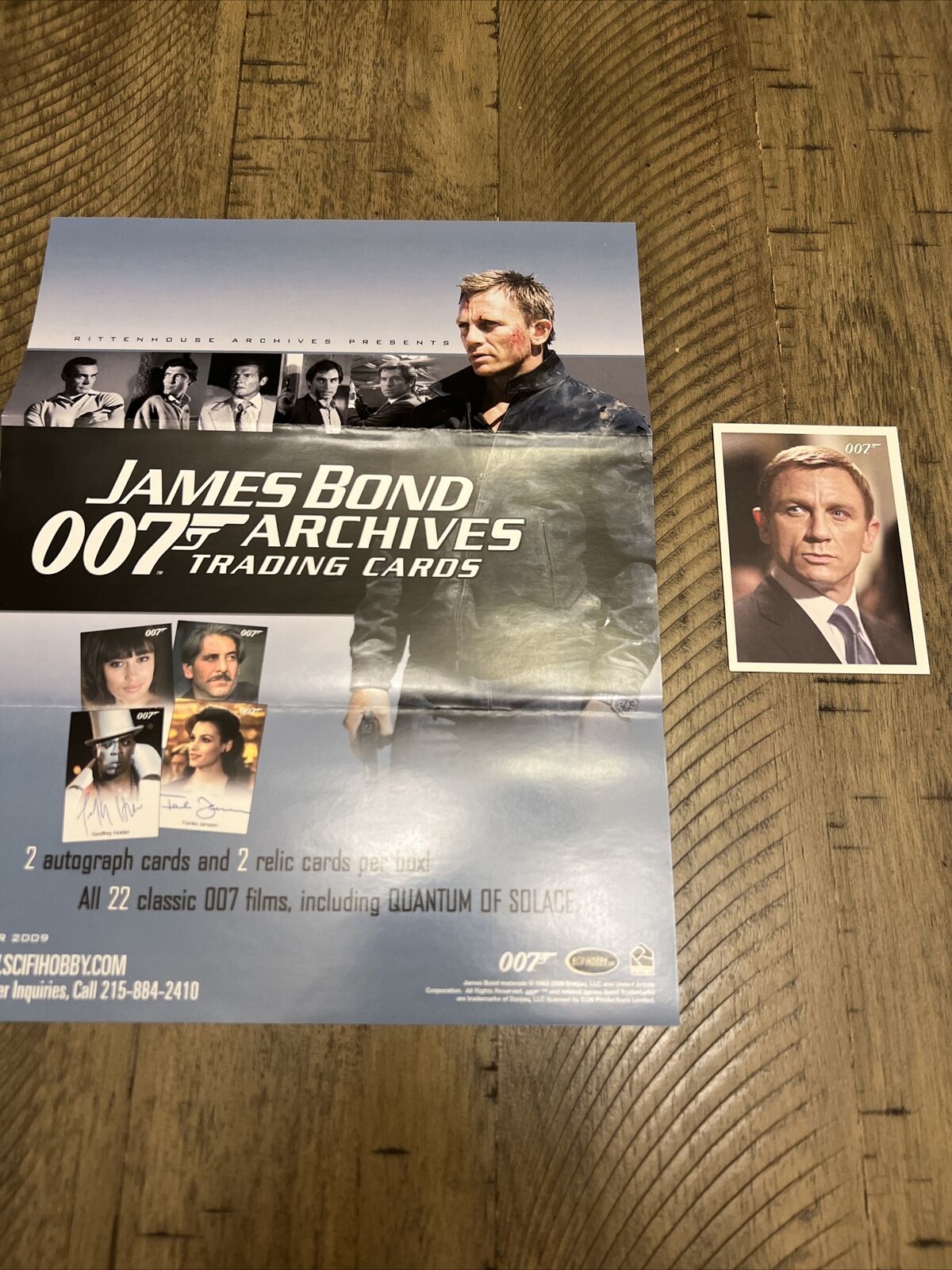 RITTENHOUSE - JAMES BOND 007 Archives - Promo SELL SHEET + Card P1