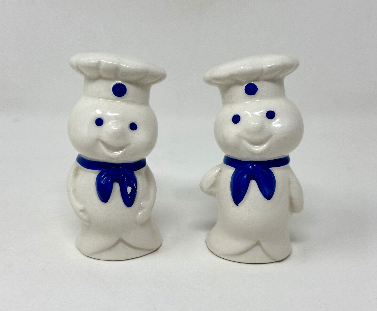 Vintage Pillsbury Doughboys Salt and Pepper Shakers Japan MINOR PAINT LOSS