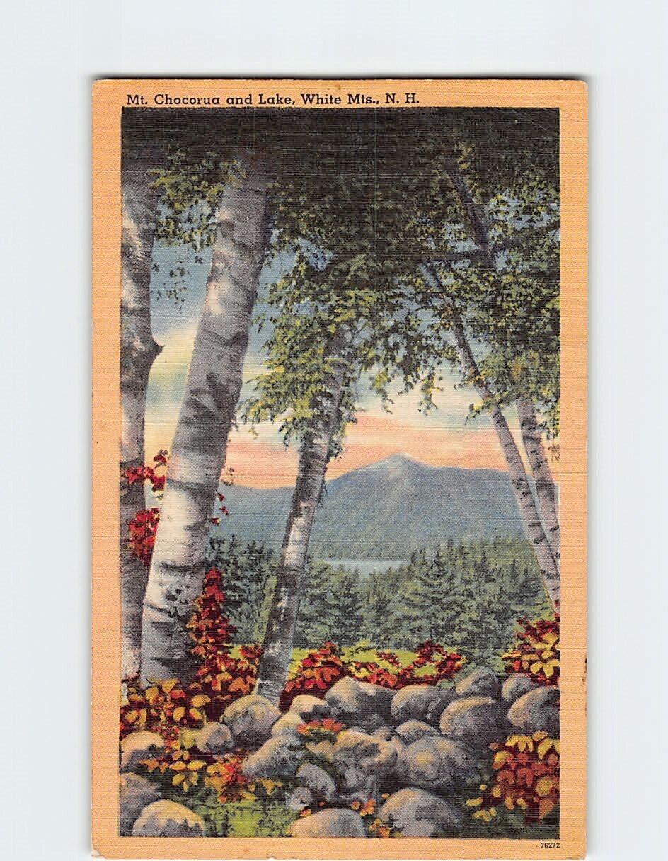 Postcard Mt. Chocorua and Lake White Mountains New Hampshire USA