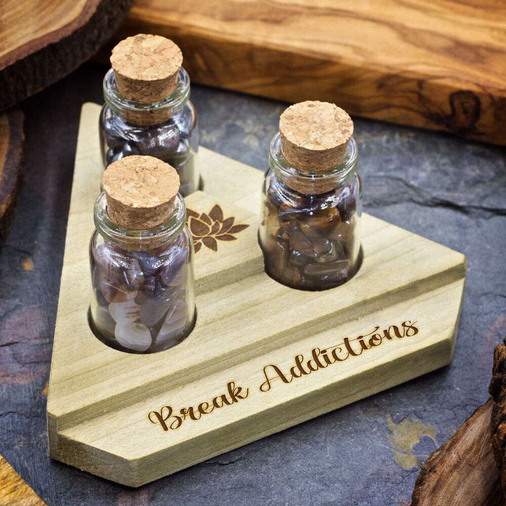 Healing Stones for You: Break Addictions Mini Crystal Apothecary Set