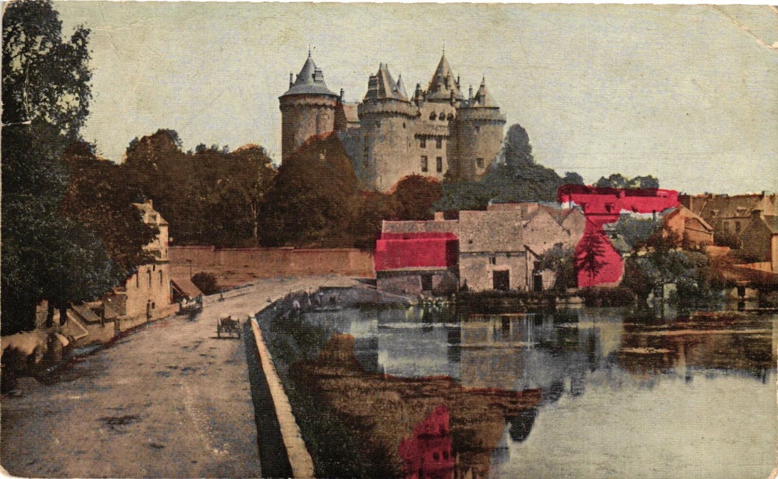 VTG Postcard- . CHATEAU DE BINARD, FRANCE. Posted 1909