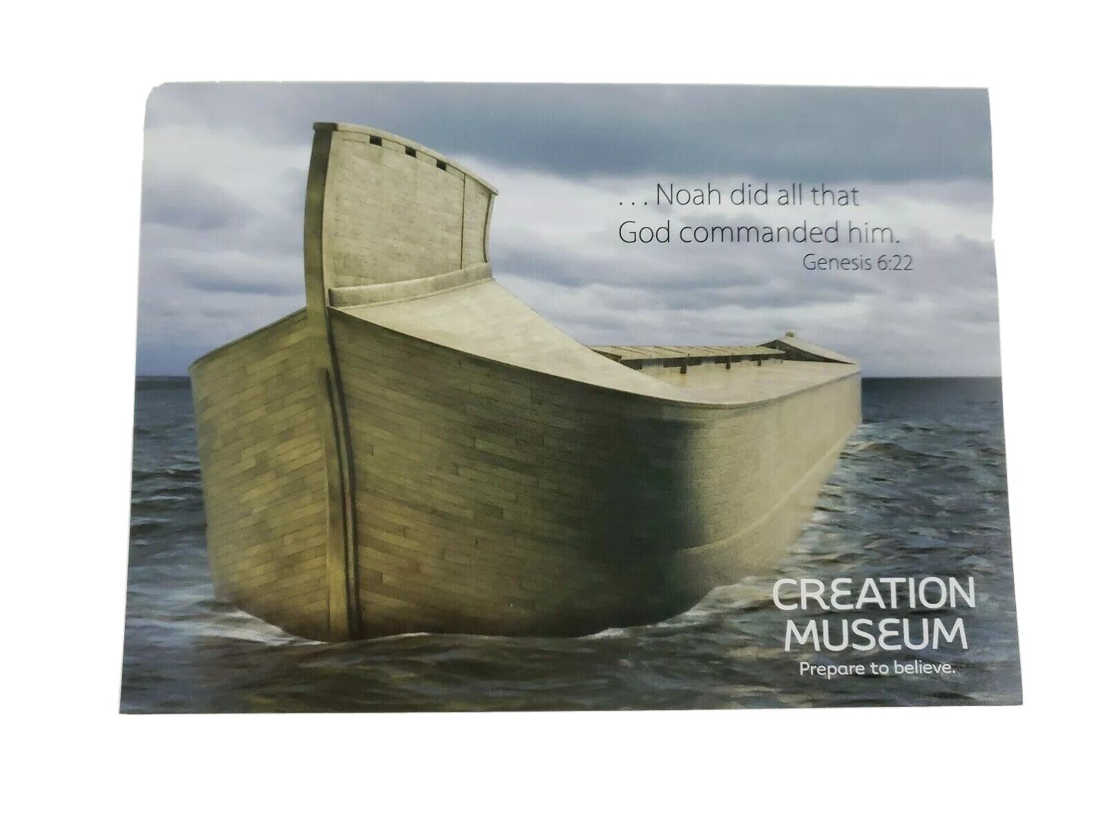 Creation Museum 2009 Set 2 Noah\'s Ark Genesis 6:22 Notecards with Envelopes