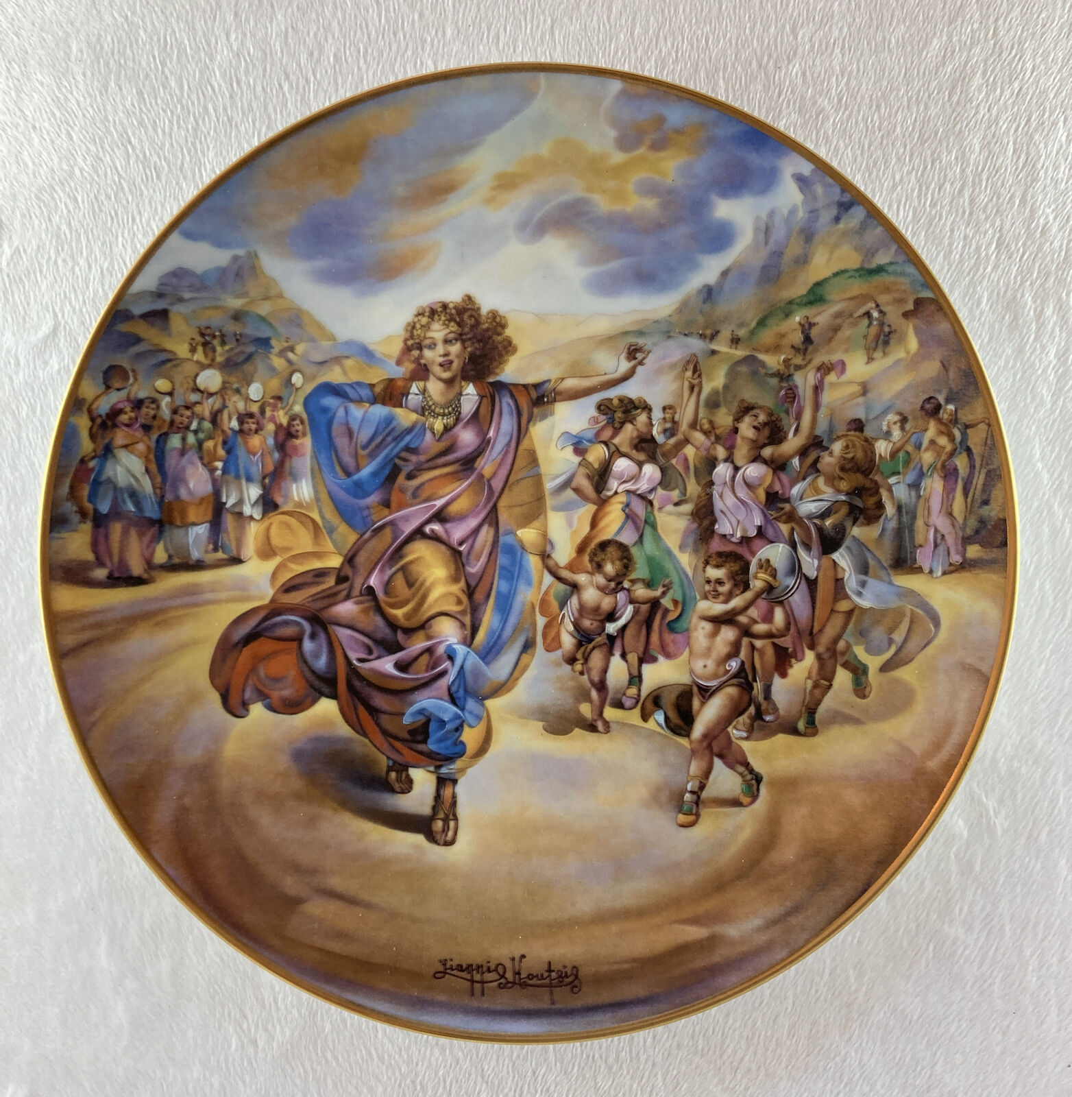 MIRIAM\'S SONG OF THANKSGIVING Plate The Promised Land Yiannis Koutsis #5 of 12 