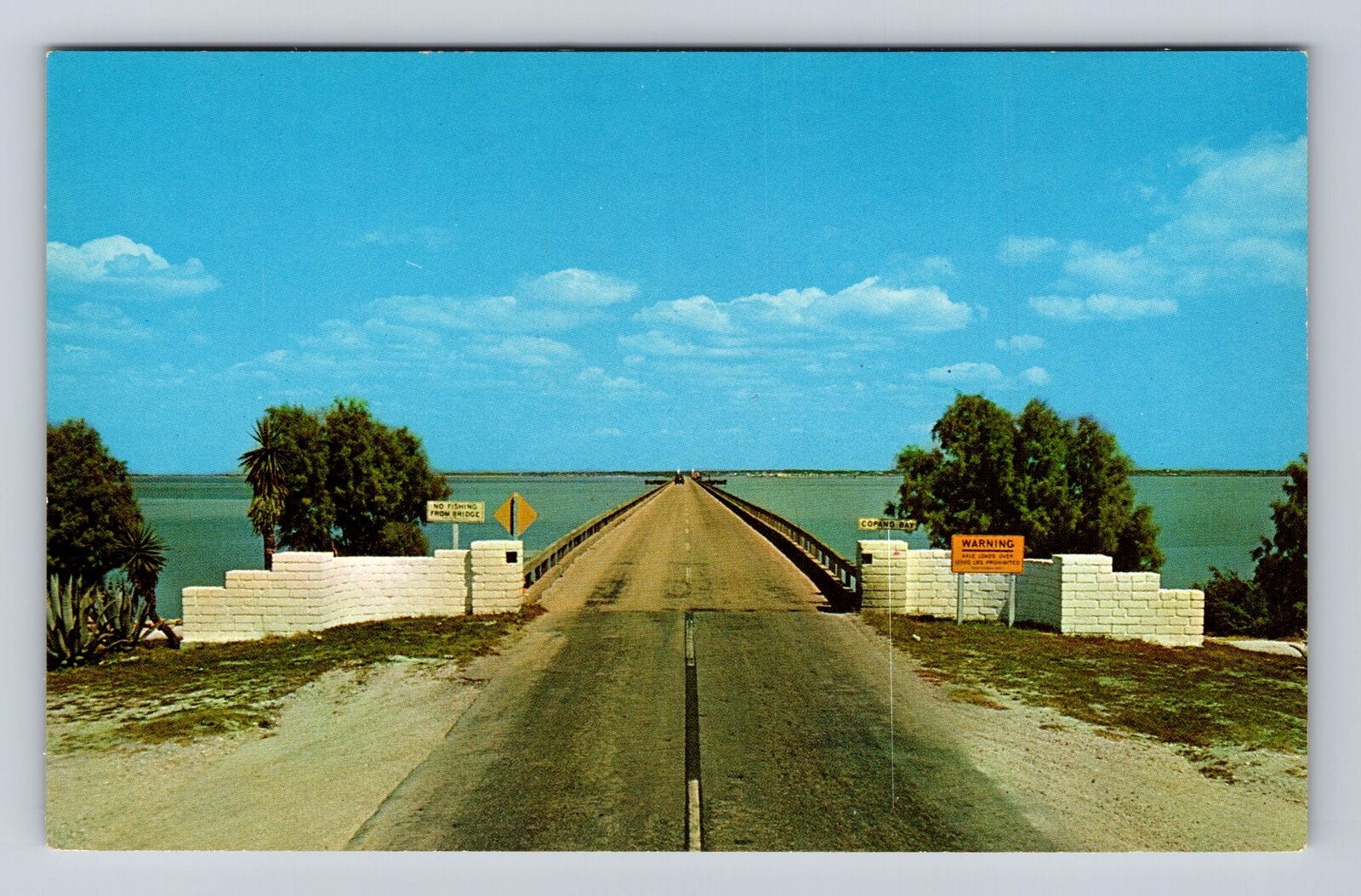 Rockport TX-Texas, Copano Bay Causeway, Antique, Vintage Card Souvenir Postcard