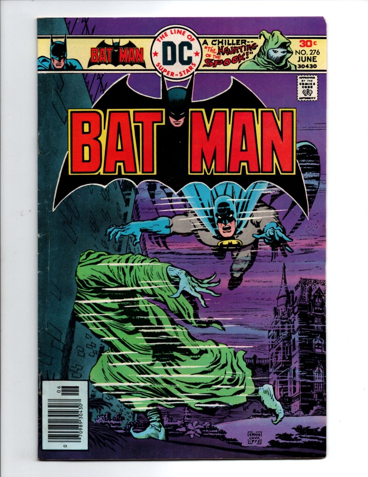 BATMAN   NO.276  FN  1976   DC  COMICS   SPOOK STORY * SOLID * COMBINED SHIPPING