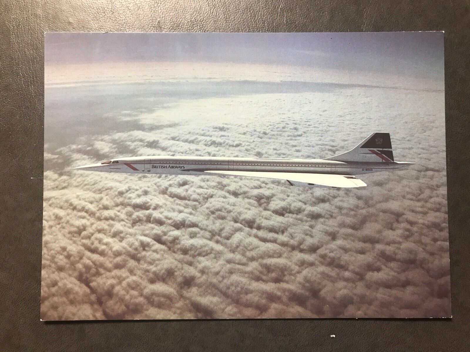 BA Concorde in flight. Charles Skilton\'s large postcard series Nr. 607G