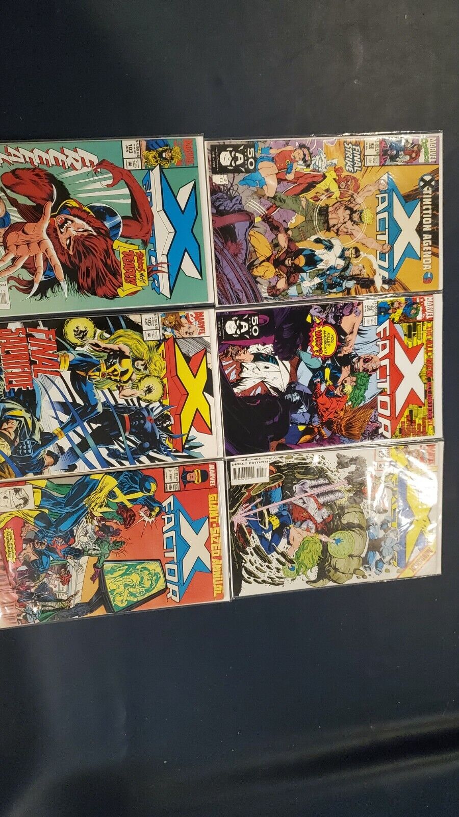 X-Factor Lot of 6. Extinction Agenda. Giant Sized Annual