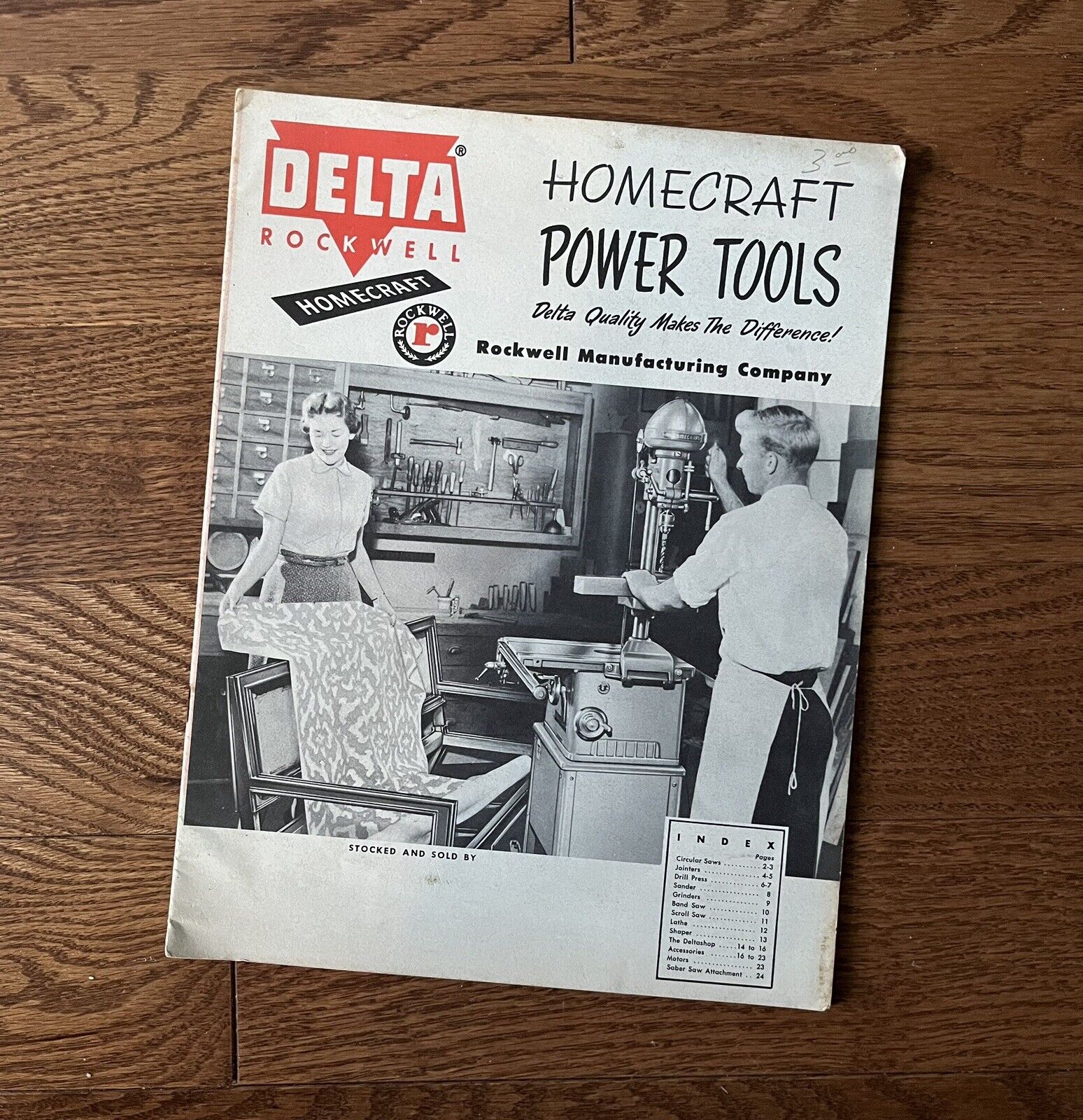 Vintage 1955 Delta Rockwell Power Tools Catalog