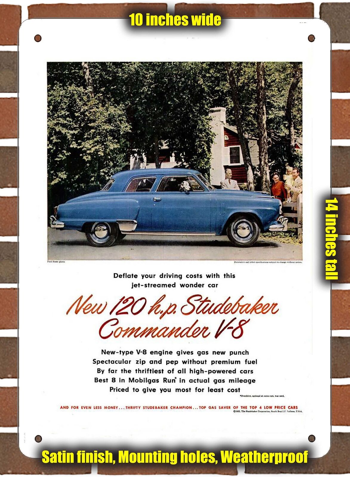 METAL SIGN - 1951 Studebaker Vintage Ad 03