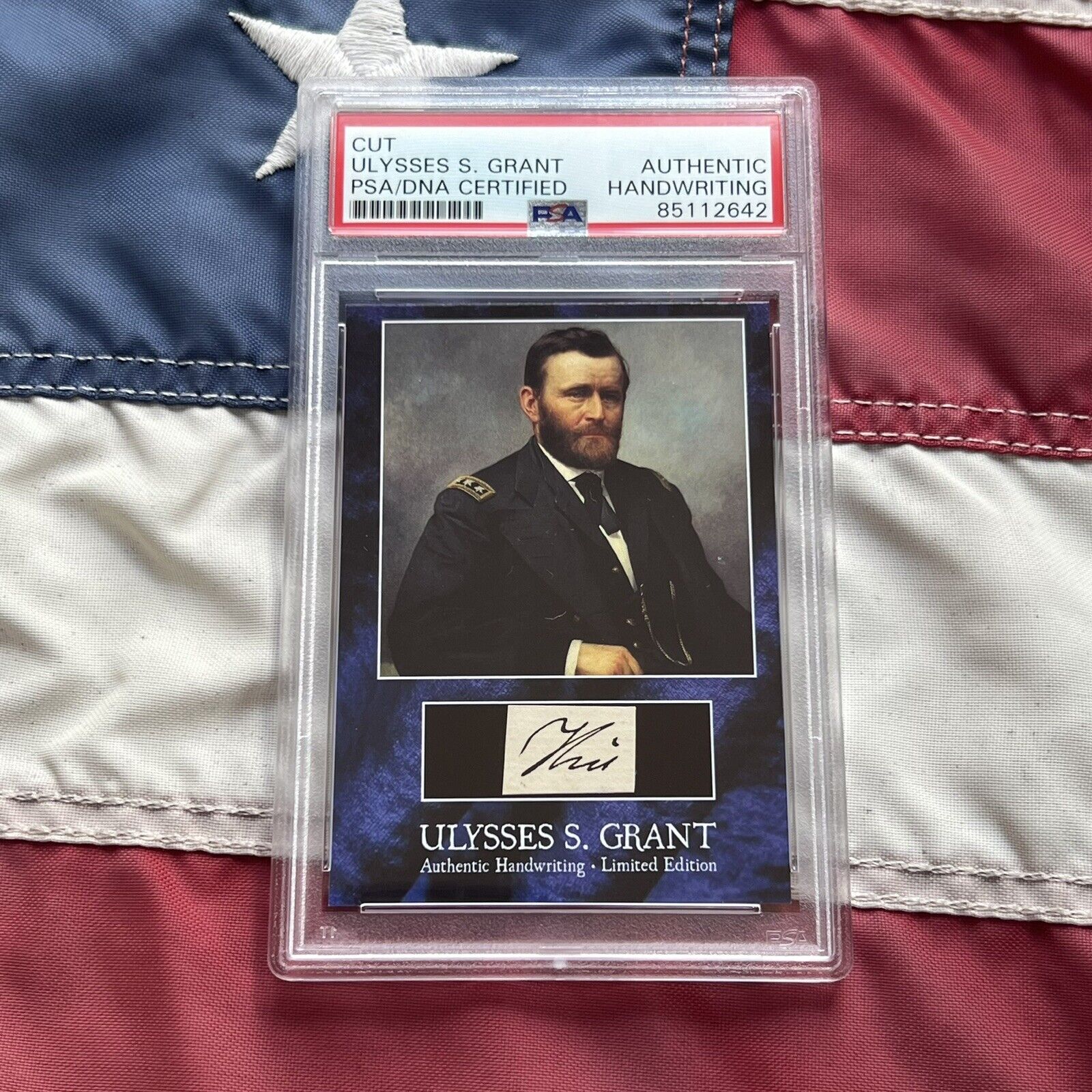 Ulysses Grant Handwritten Word Removed From a PSA Autograph Signed Letter