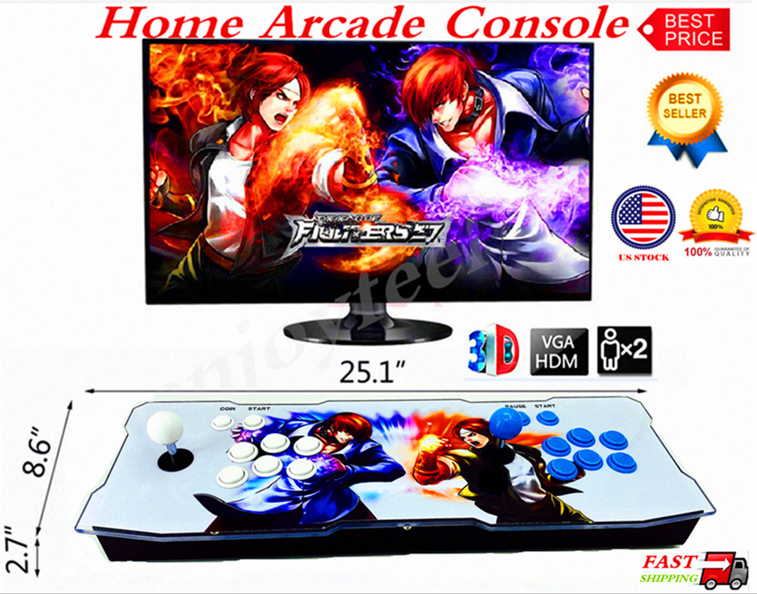 10000 In1 Pandora's Box 3D/2D Home Retro Video Game Double Stick Arcade Console