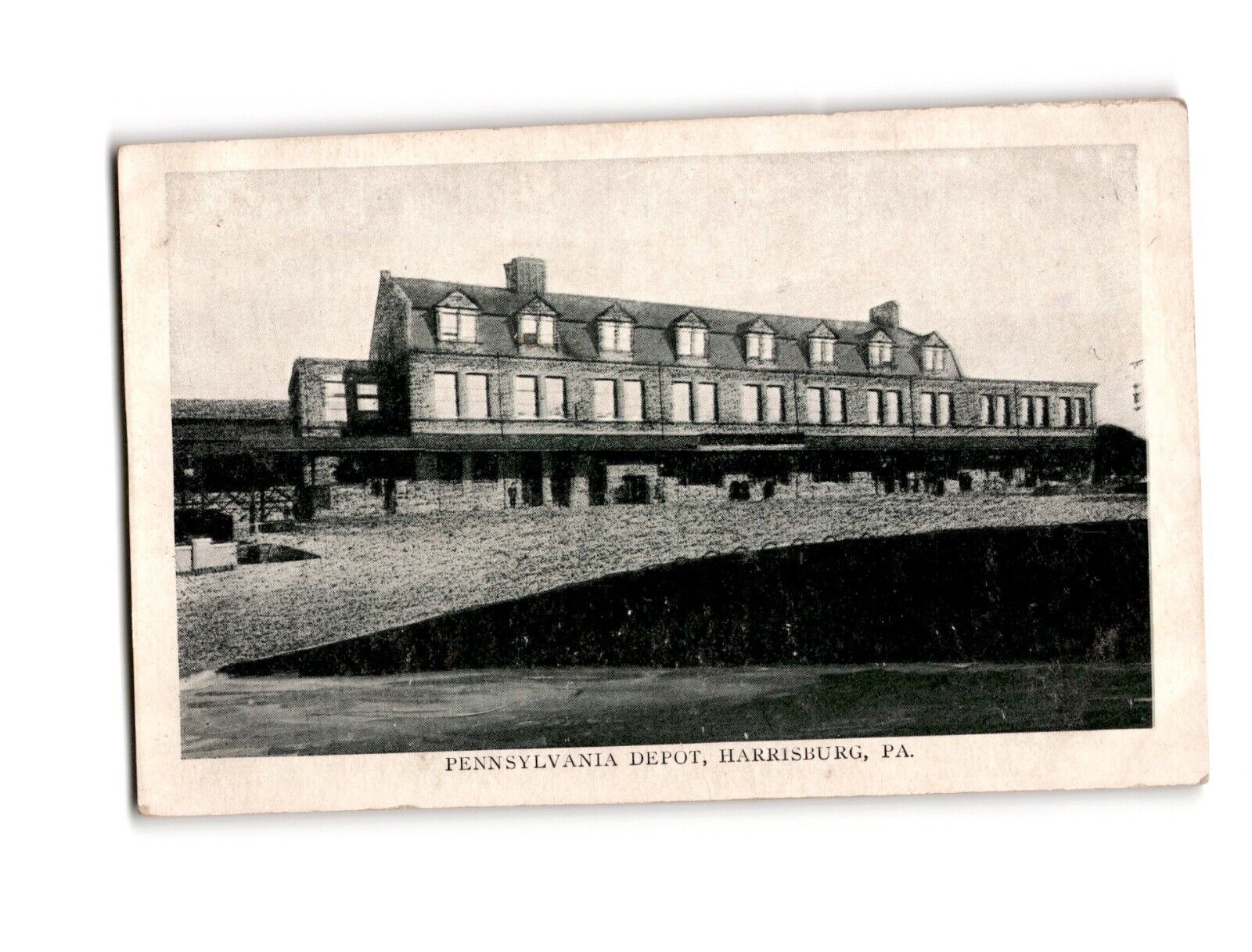 PENNSYLVANIA DEPOT, HARRISBURG, PA. Vintage Postcard
