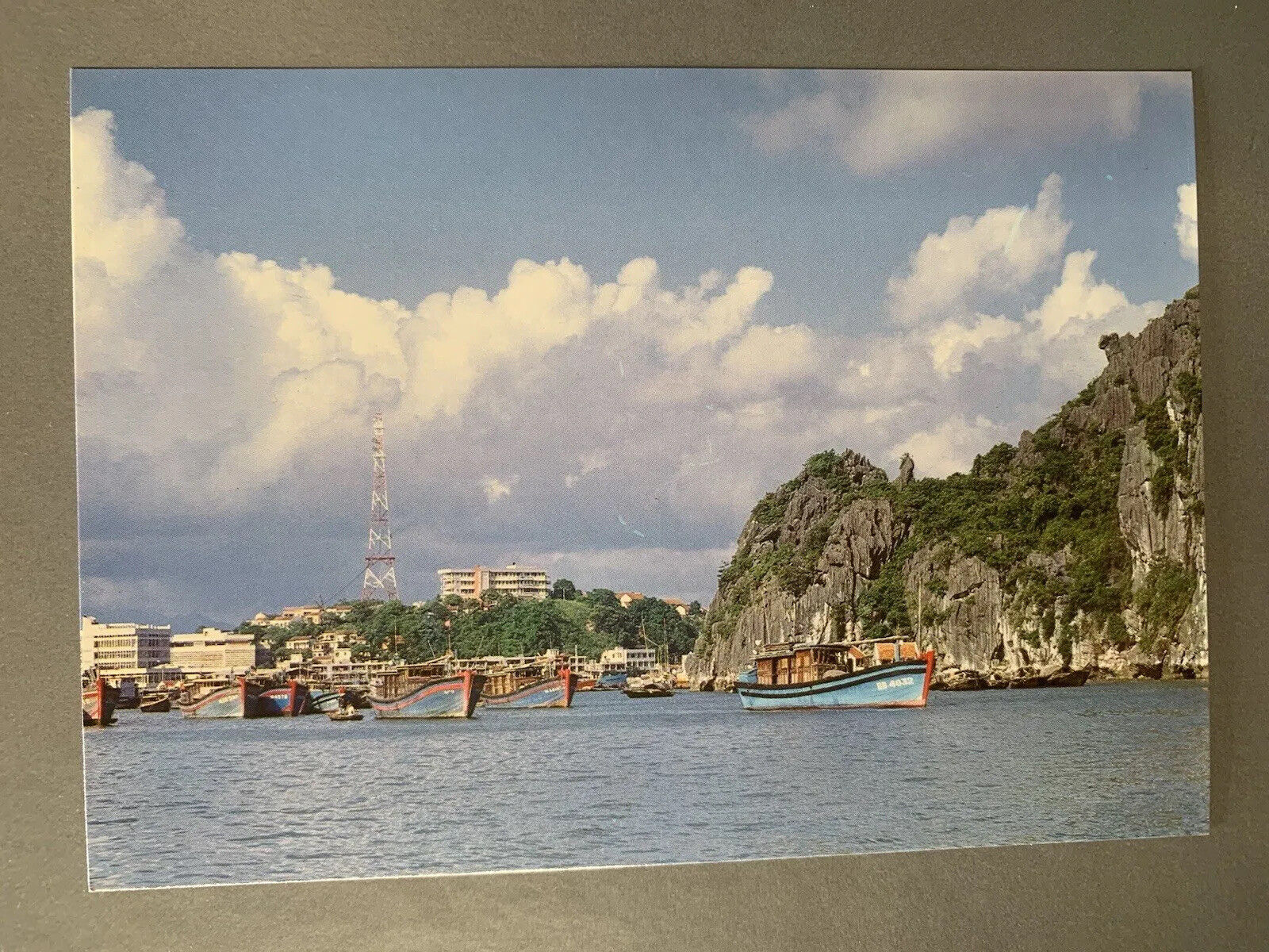 Vintage 1980s 1990s Ha Long Vietnam Bai Tho Mountain Postcard Unposted Vtg