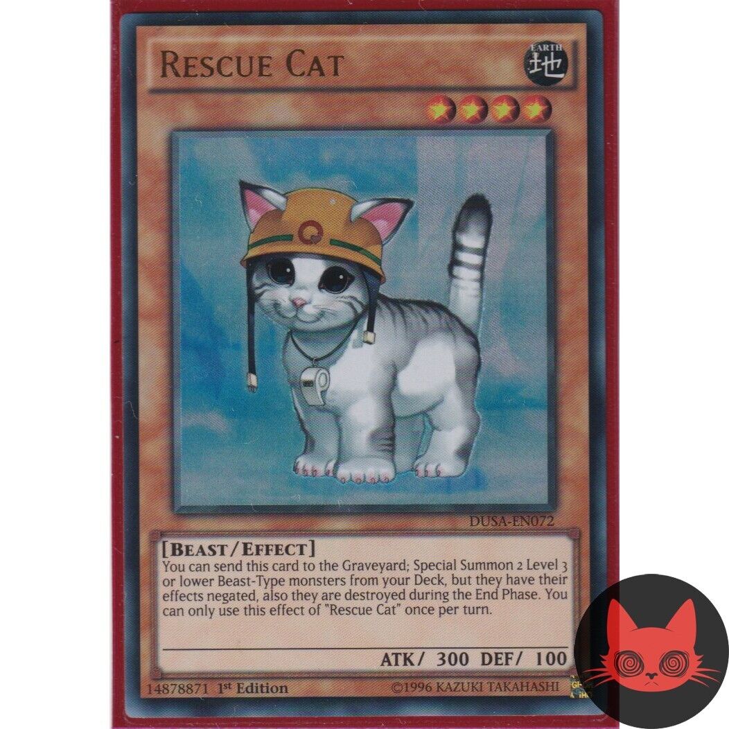 Yugioh Rescue Cat DUSA-EN072 Ultra Rare 1st Edition
