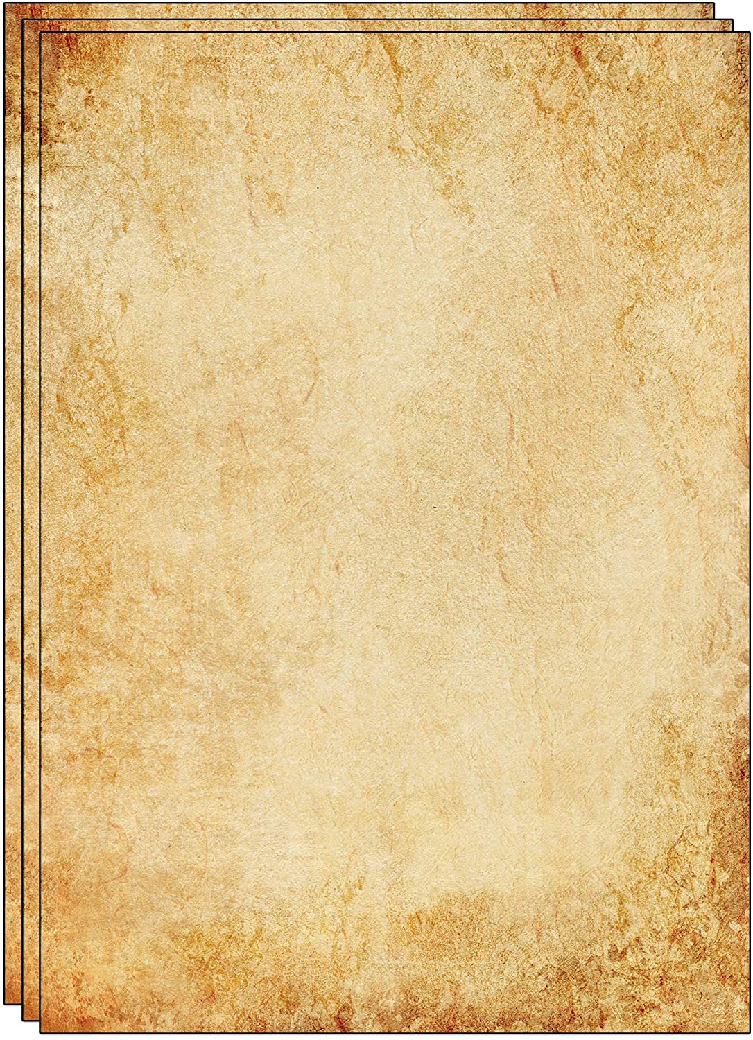 Old Fashioned Faux Parchment Paper Aged Paper Antique Looking 8.27 x 11.7 Inches