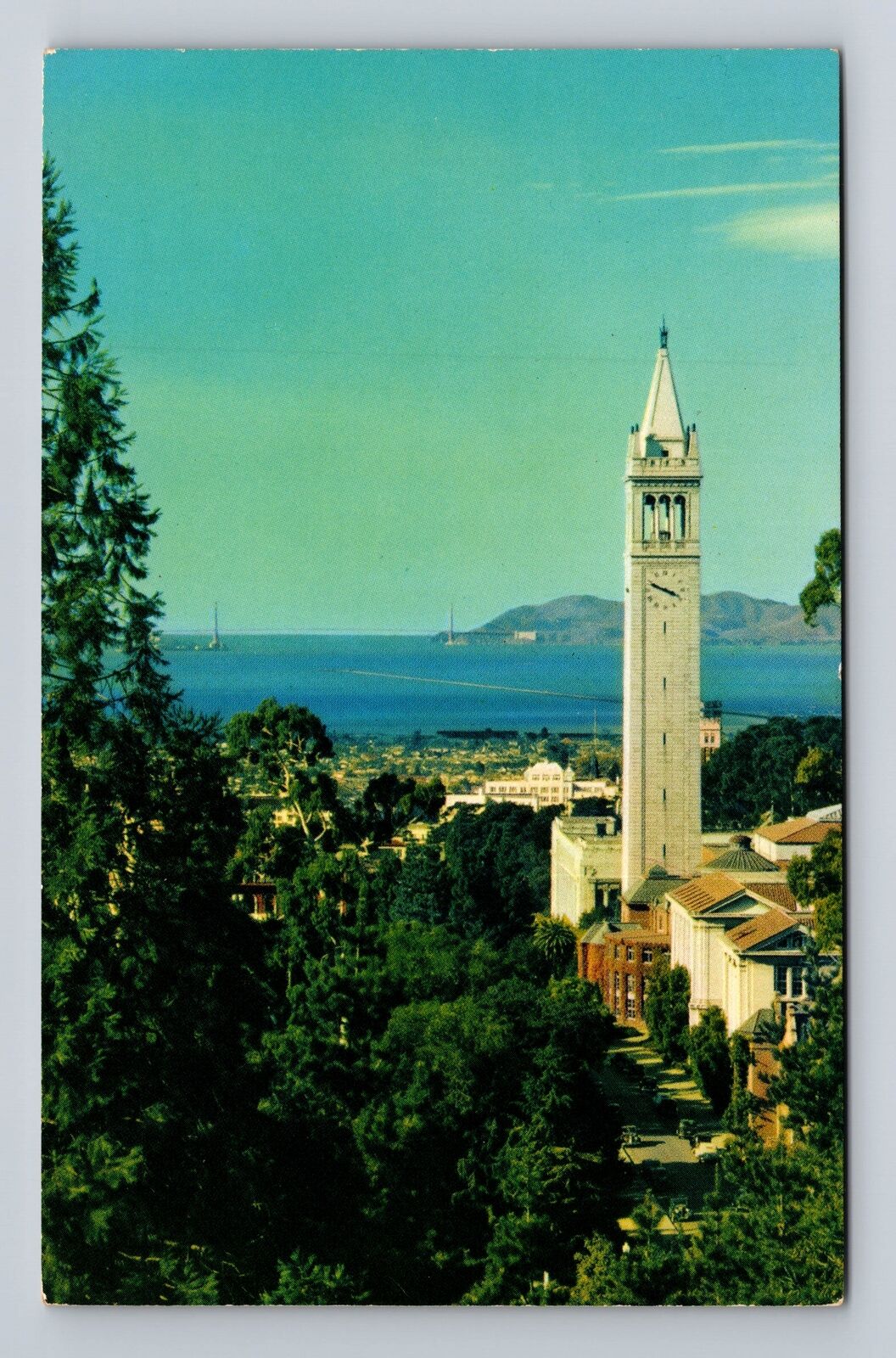 Berkeley CA-California, University of California, SF Bay, Vintage Postcard
