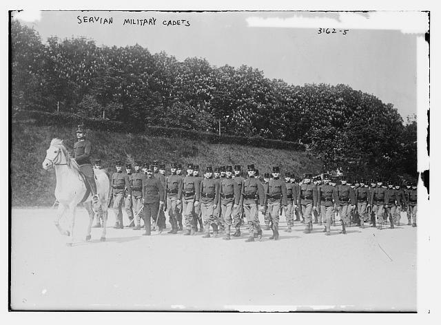 Servian Military Cadets,Serbian Soldiers,1910-1915,military,Man on horseback