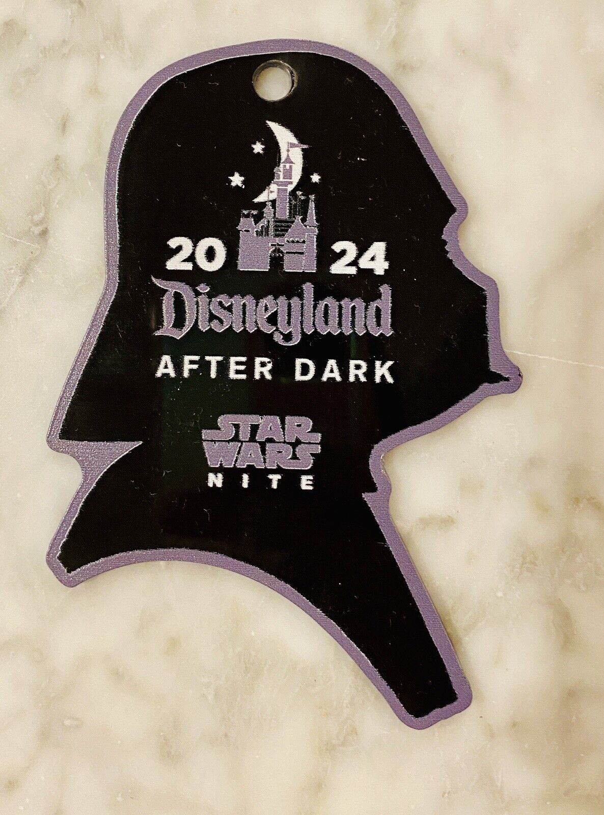 Star Wars Nite 2024 Disneyland after dark ORNAMENT wood RARE DARTH VADER DISNEY