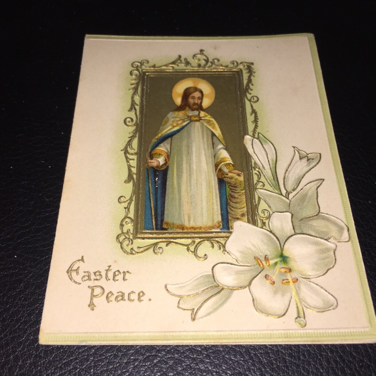 VINTAGE EASTER PEACE CARD TUCK’s CARD