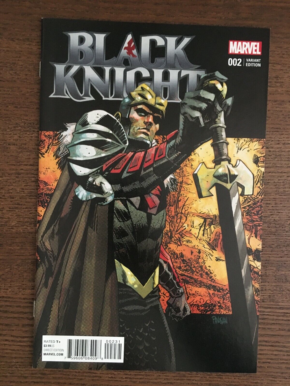 Black Knight #2 2015 2016 1:25 Retailer Incentive Variant Marvel Comic Book