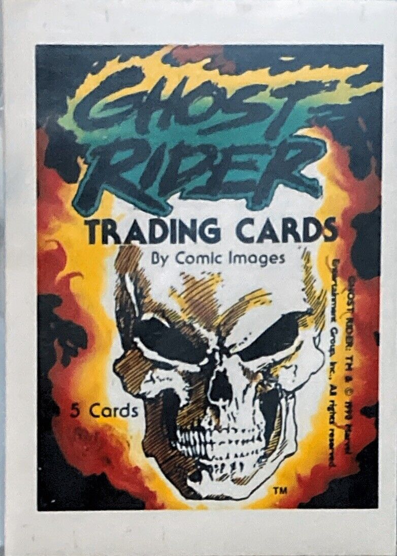 Marvel Ghost Rider Series 1 1990 Comic Images Set 45 Trading Cards & Header Card