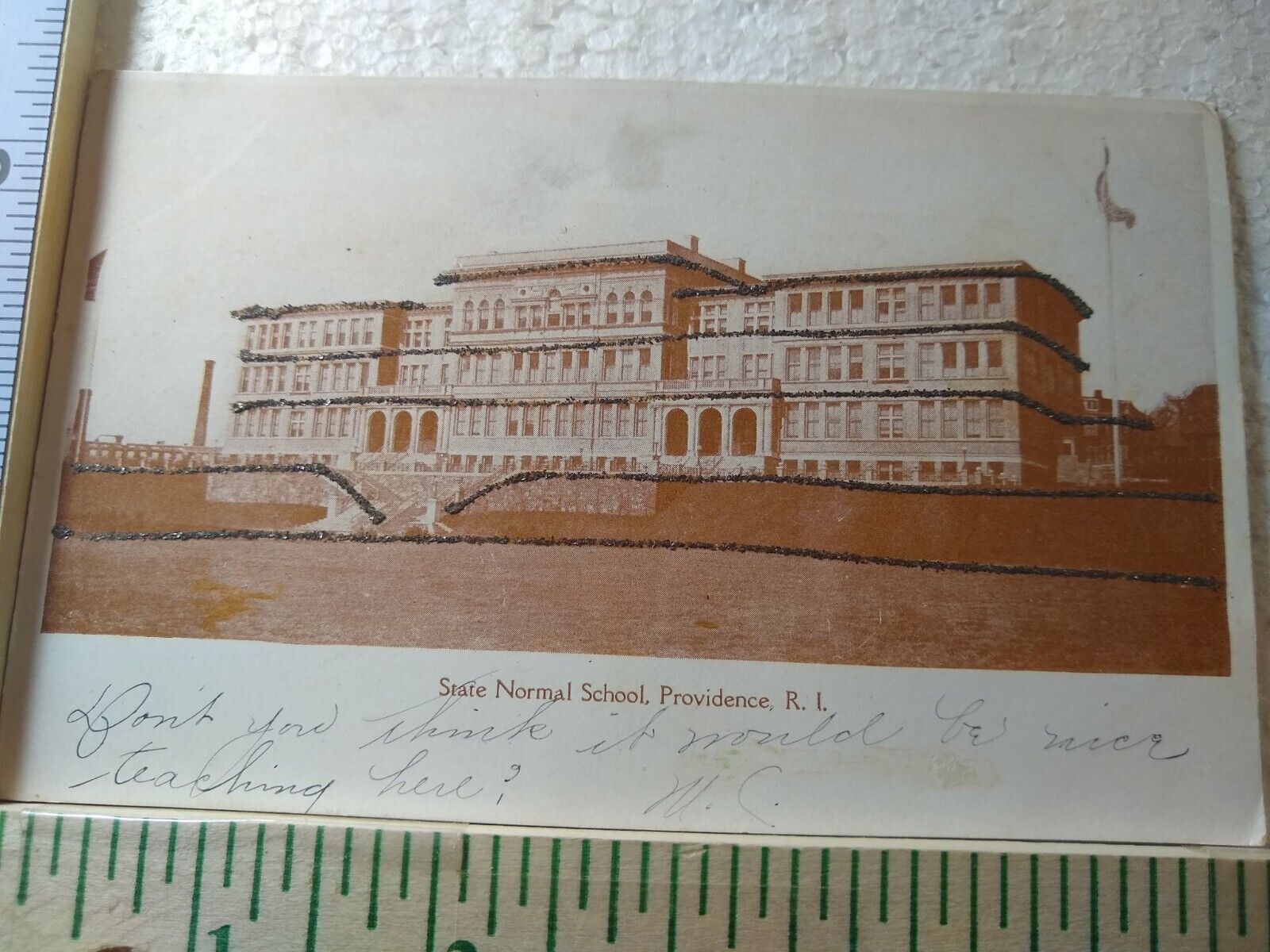 Postcard State Normal School Providence Rhode Island USA