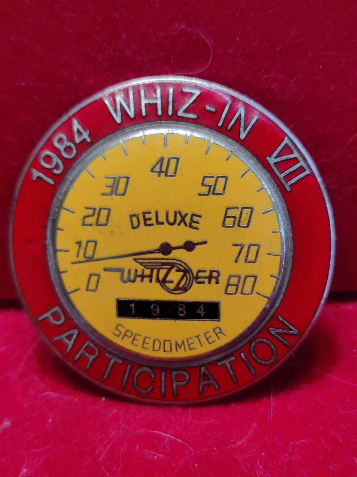 Whizzer Motorbike WHIZ-IN VII 1984 Participation Lapel Pin 2\