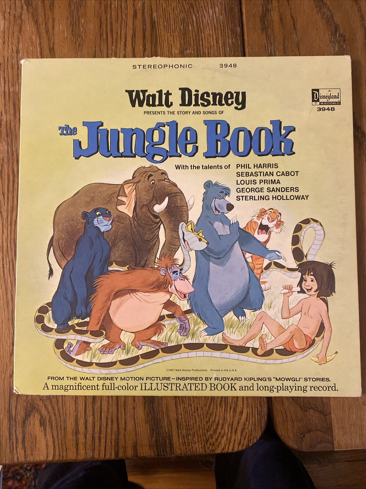 Vintage 1967 Disney Jungle Book Album 