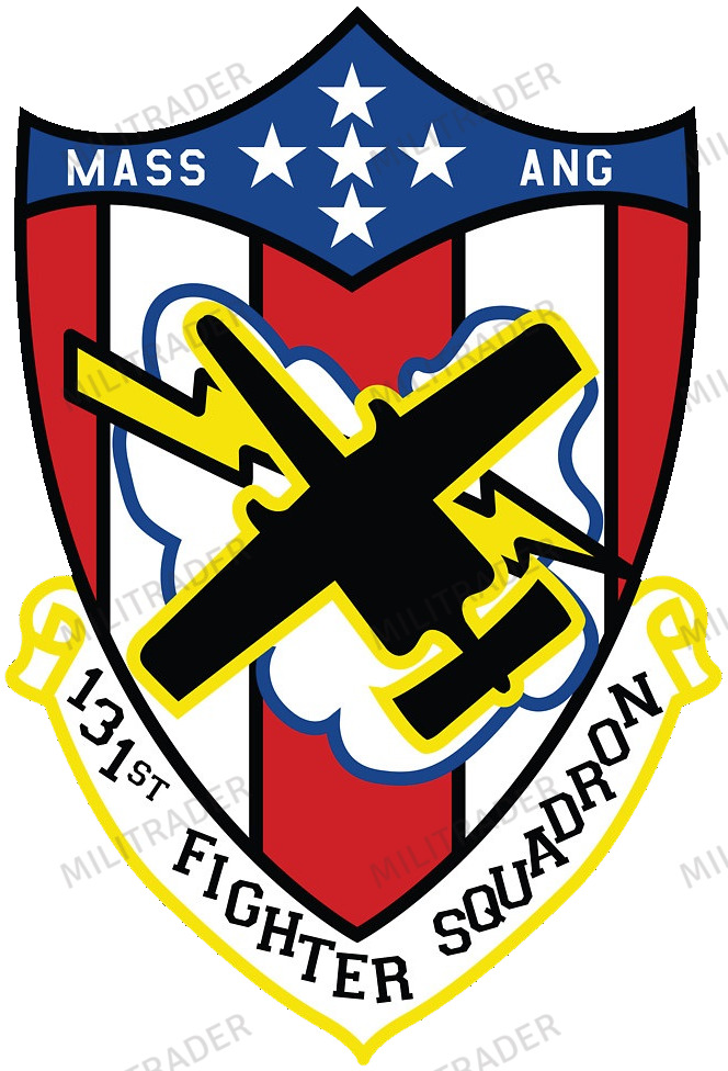 USAF 131st Fighter Squadron Self-adhesive Vinyl Decal (A-10 Thunderbolt)