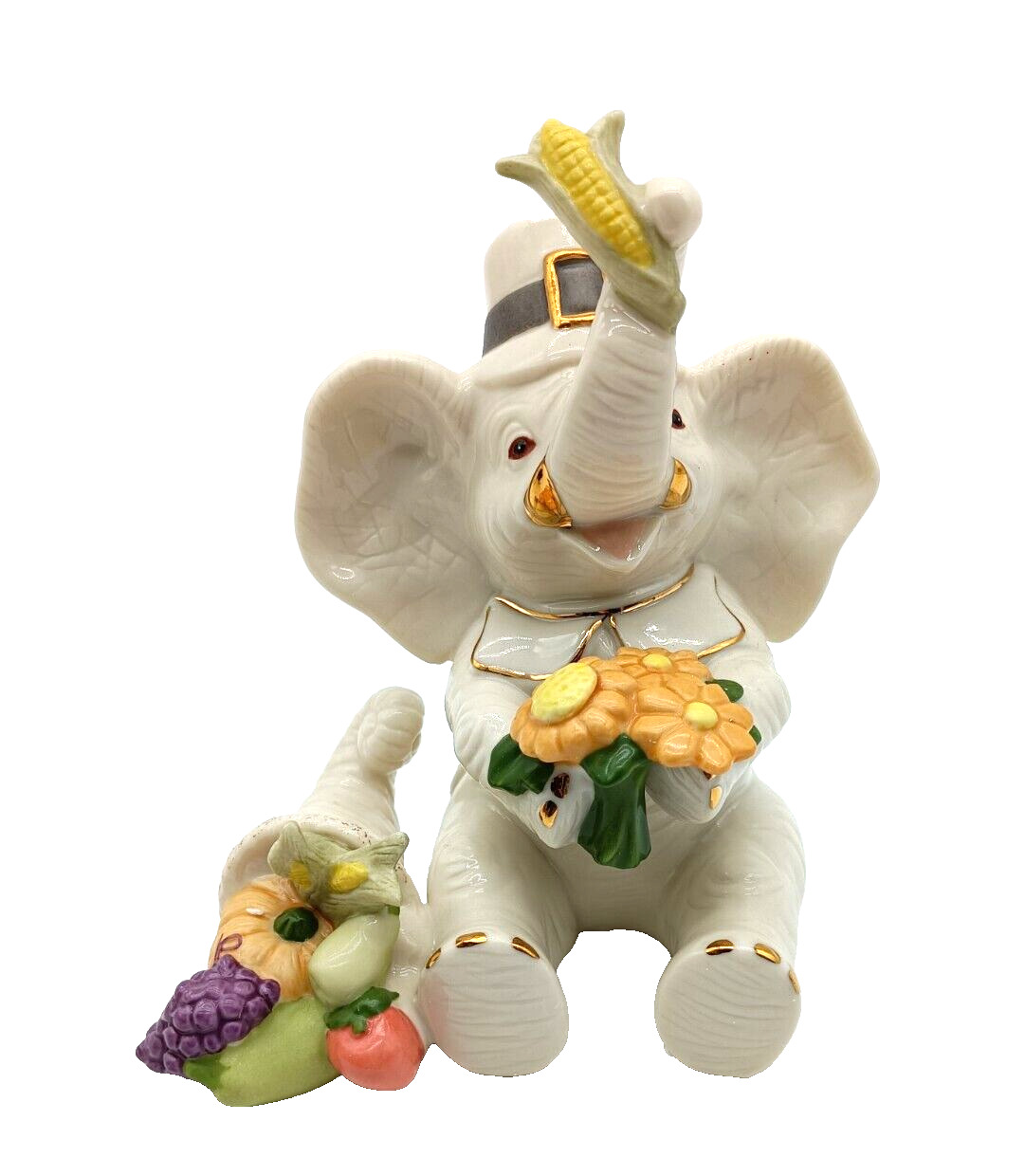 Lenox Pachyderm Elephant Porcelain Figurine Collectible Thanksgiving Gift