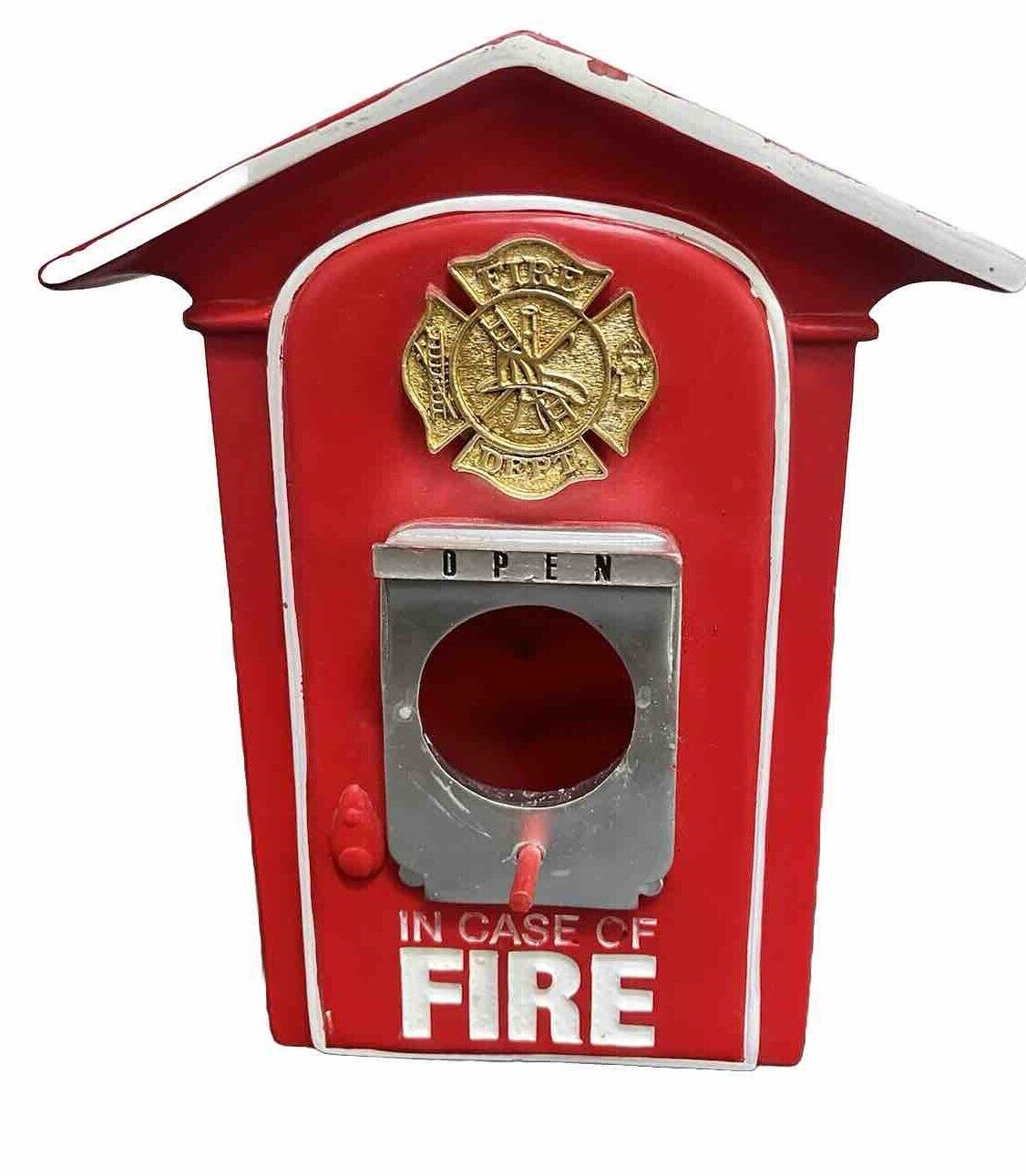 FIRE ALARM BOX BIRDHOUSE  Firefighter  Fire Alarm Box Birdhouse GIFT Defects