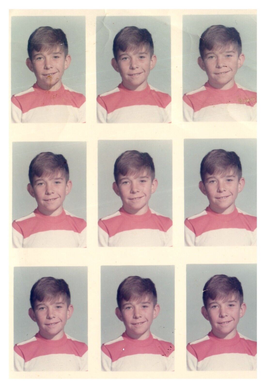 1970s American Boy Portrait Vintage Snapshot Photo Found