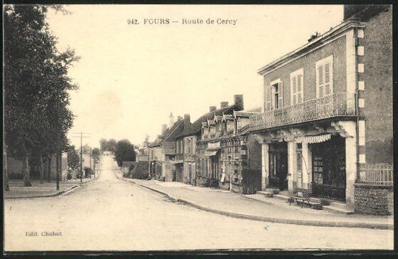 CPA ovens, Route de Cercy 1924 