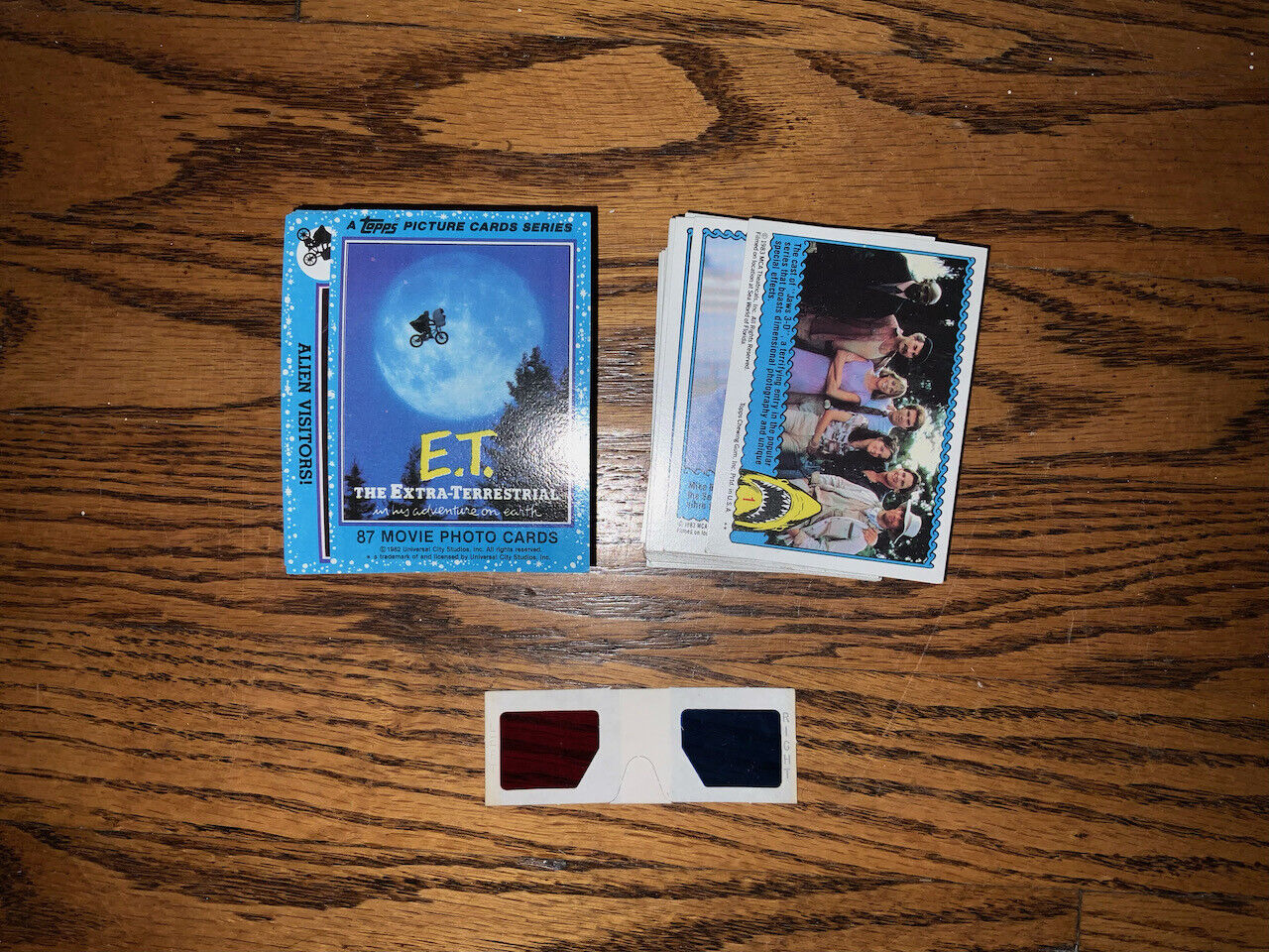 1982 Topps Complete E.T. Card Set, Extra-Terrestrial & 1983 Complete Jaws 3-D  