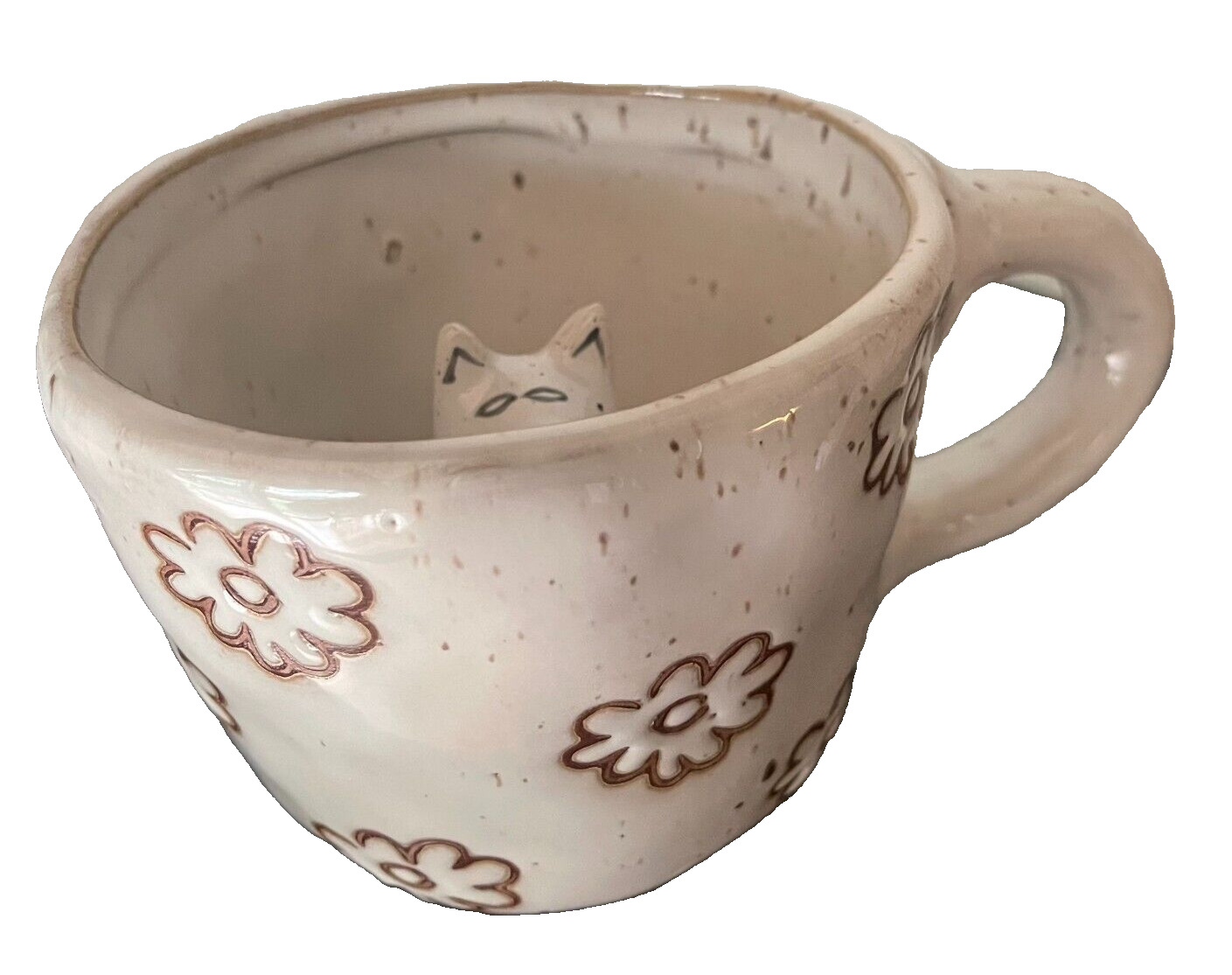 Urban Outfitters Peekaboo Dog Mug Ceramic Floral coffee mug