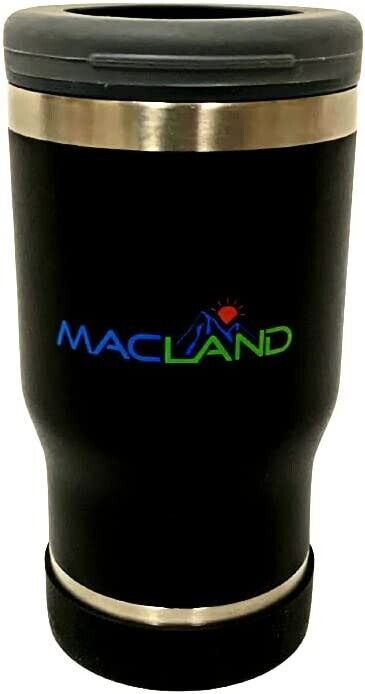 Landzie Macland Thermos Can Cooler Insulated Cup - Black