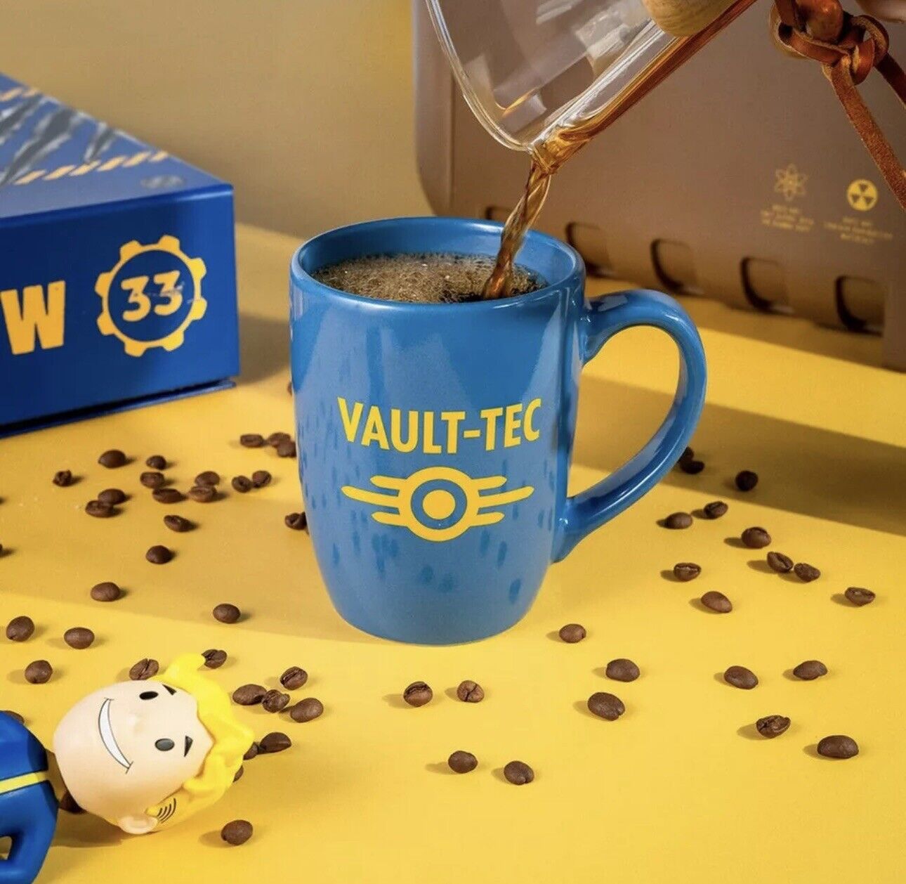 Bones Coffee Company Fallout Vault-Tec Ceramic Mug Officially Licensed