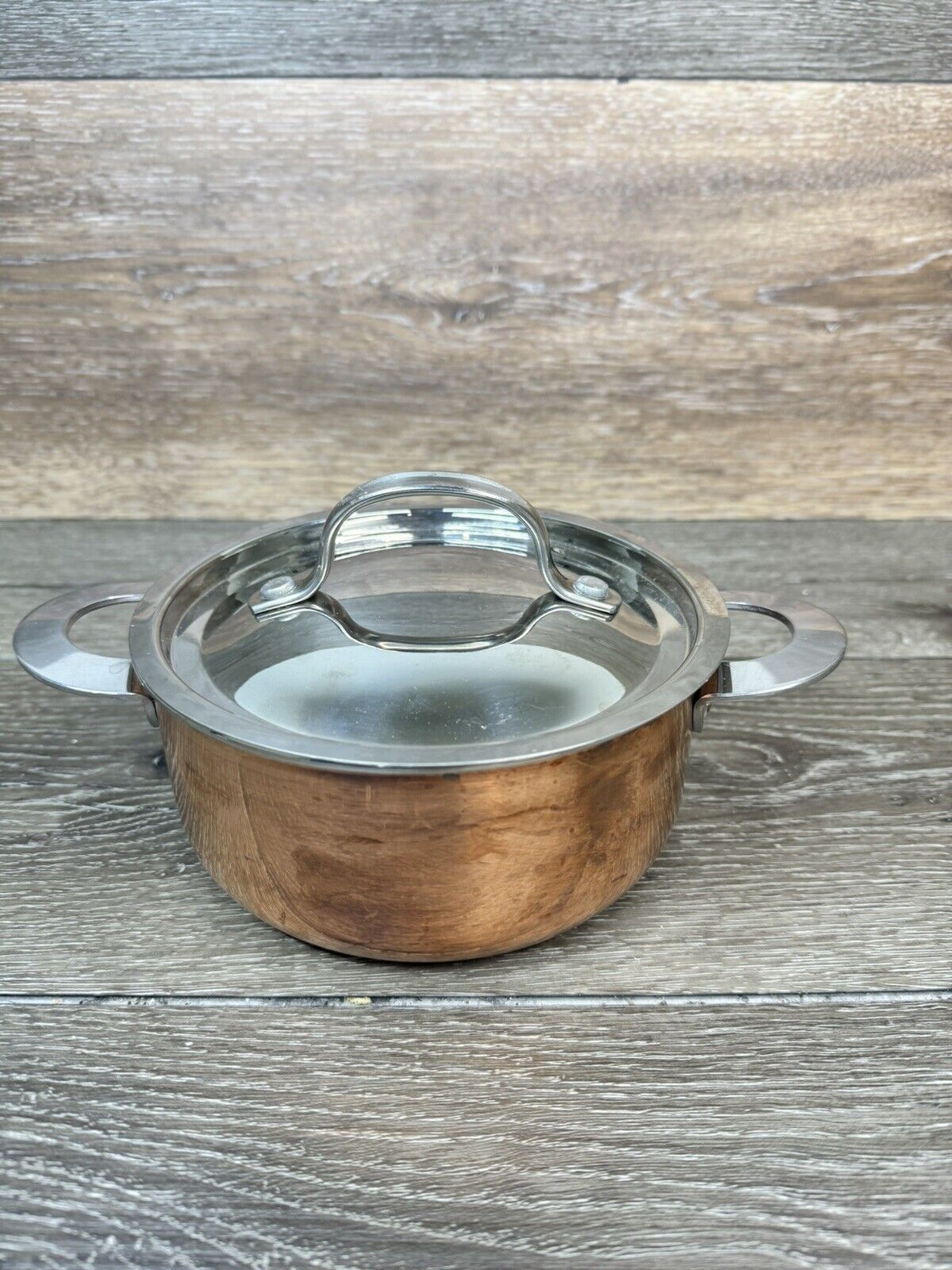 Vintage Dansk Norway Polaris Copper Pot 1.5 Quart/1.4 Liter Saucepan With Lid