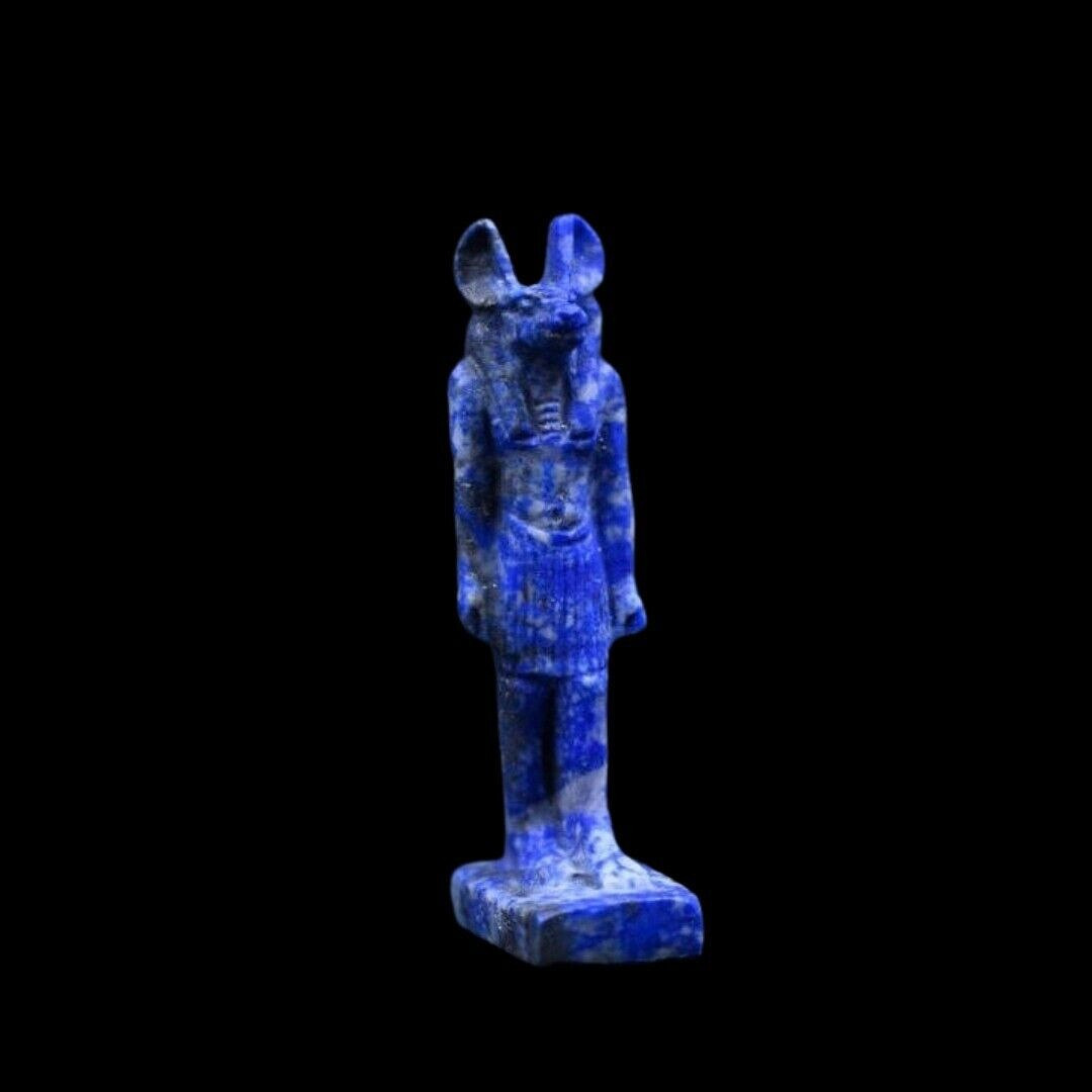 UNIQUE ANCIENT EGYPTIAN ANTIQUES Statue God Anubis Pharaonic Egyptian Rare BC