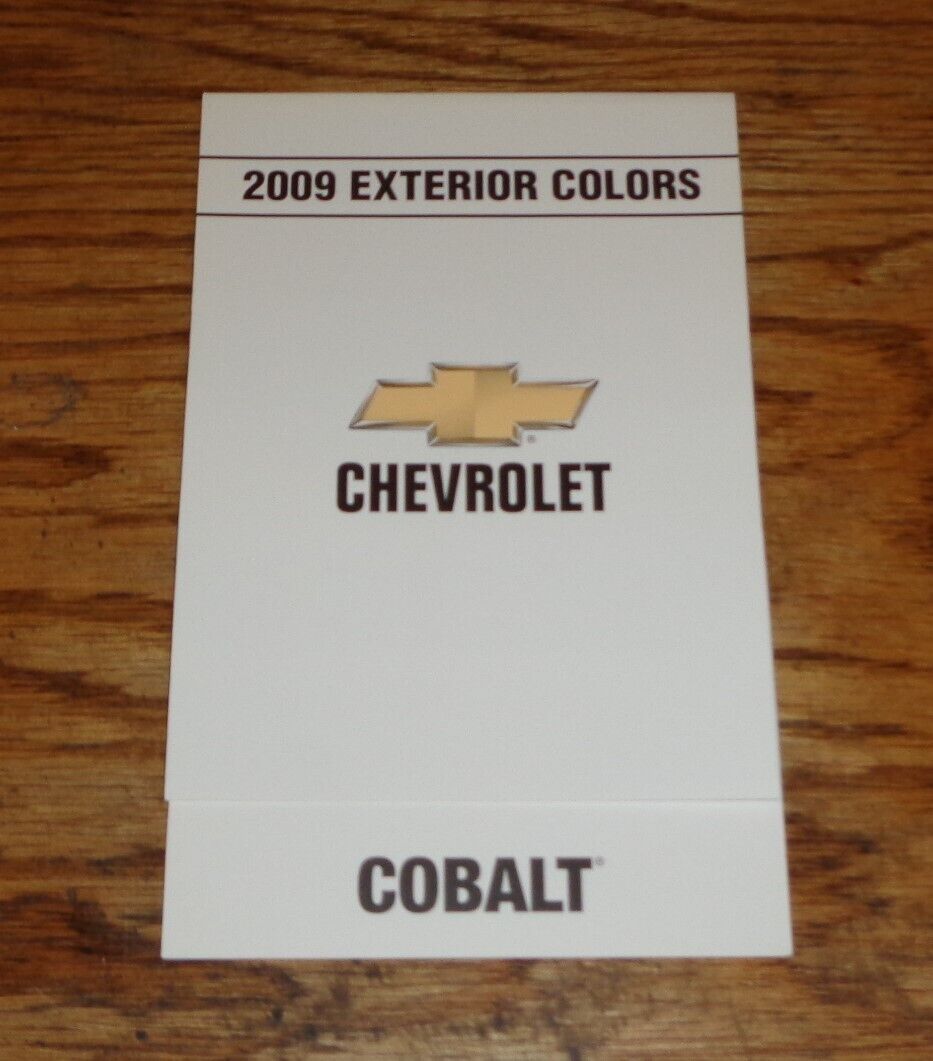 Original 2009 Chevrolet Cobalt Exterior Colors Sales Brochure 09 Chevy