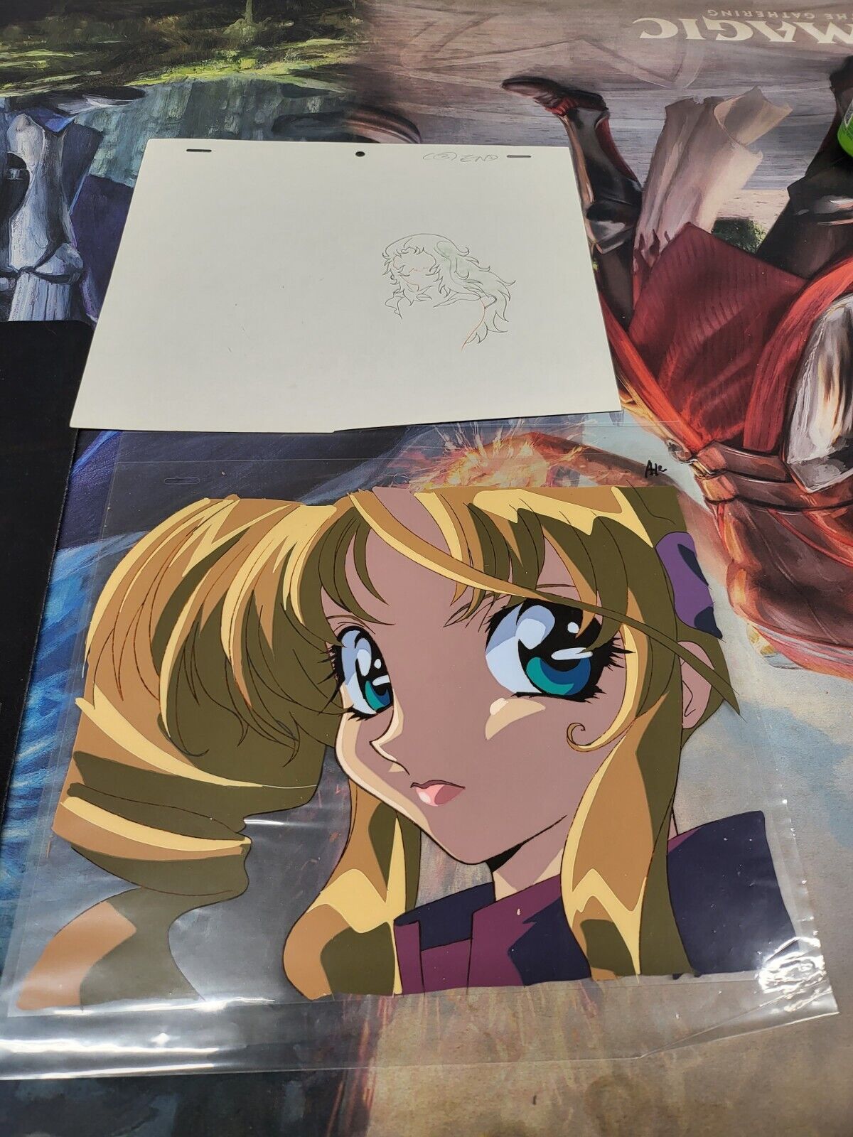 Shamanic Princess Anime Cel Tiara With Non Matching Sketch