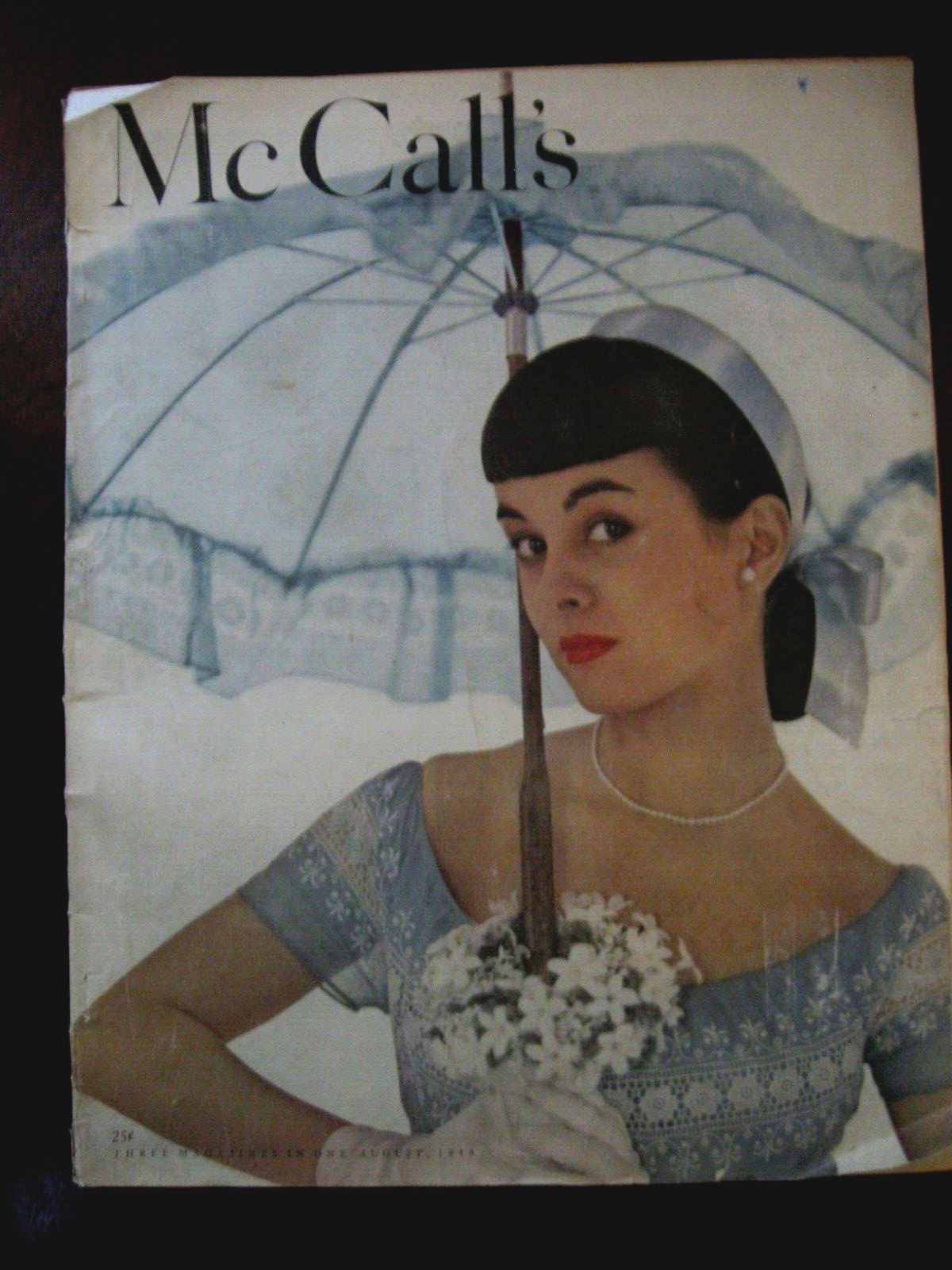 McCall\'s 1948 August Magazine Vintage Fashion Advertising Vivid Graphics & Art
